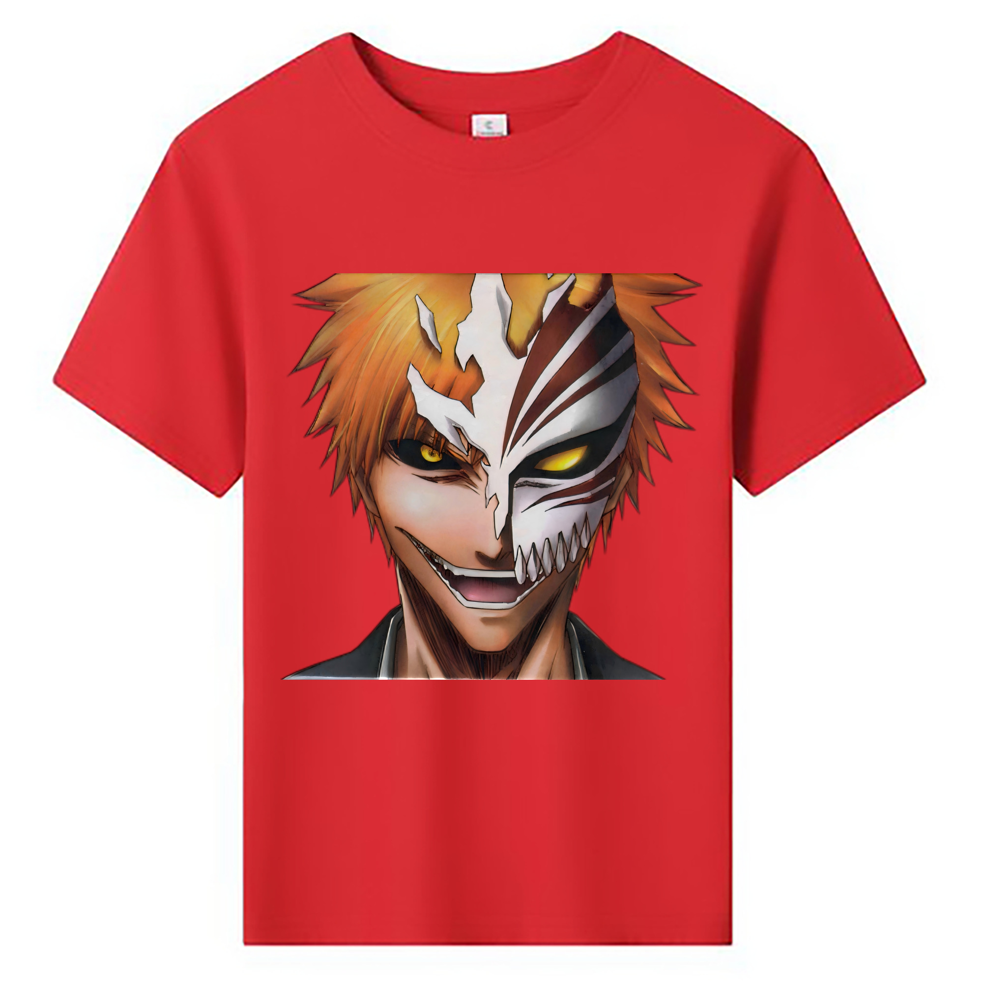（画像用） ブリーチ 黒崎一護（くろさき いちご）BLEACH Kurosaki Ichigo 綿100％キッズTシャツ（フロントプリント）