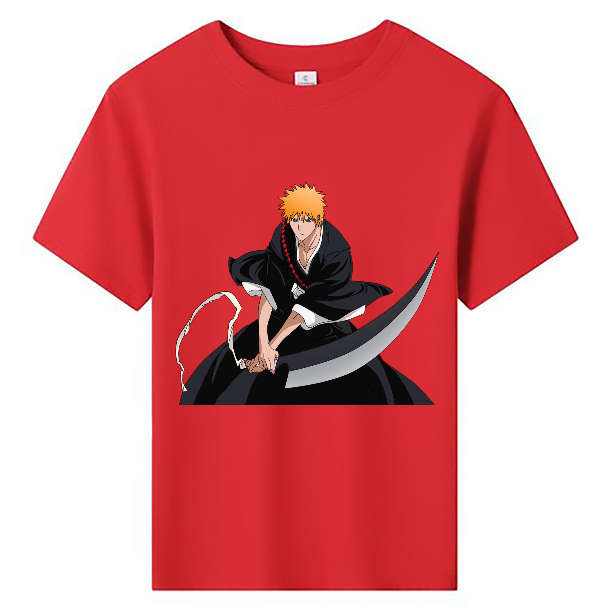 （画像用） ブリーチ 黒崎一護（くろさき いちご）BLEACH Kurosaki Ichigo 綿100％キッズTシャツ（フロントプリント）