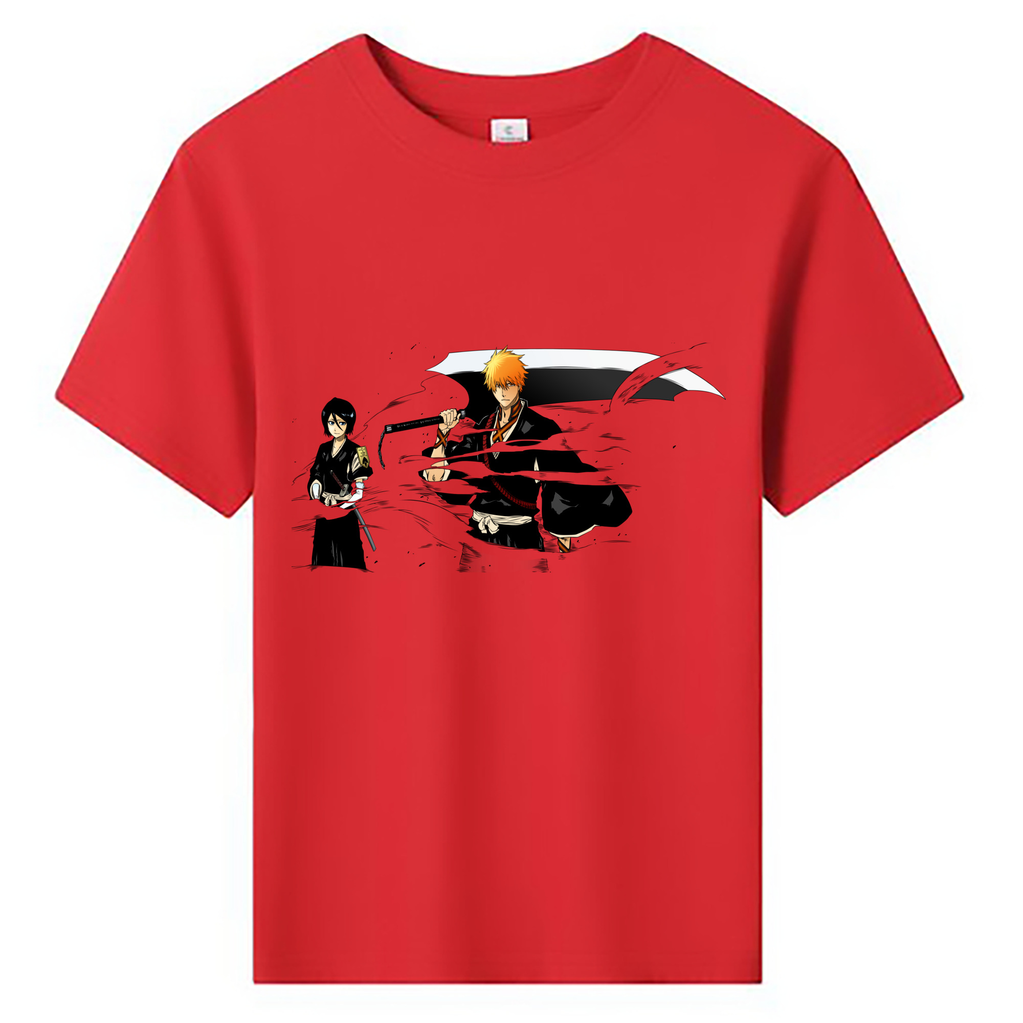 （画像用） ブリーチ 黒崎一護（くろさき いちご）BLEACH Kurosaki Ichigo 綿100％キッズTシャツ（フロントプリント）