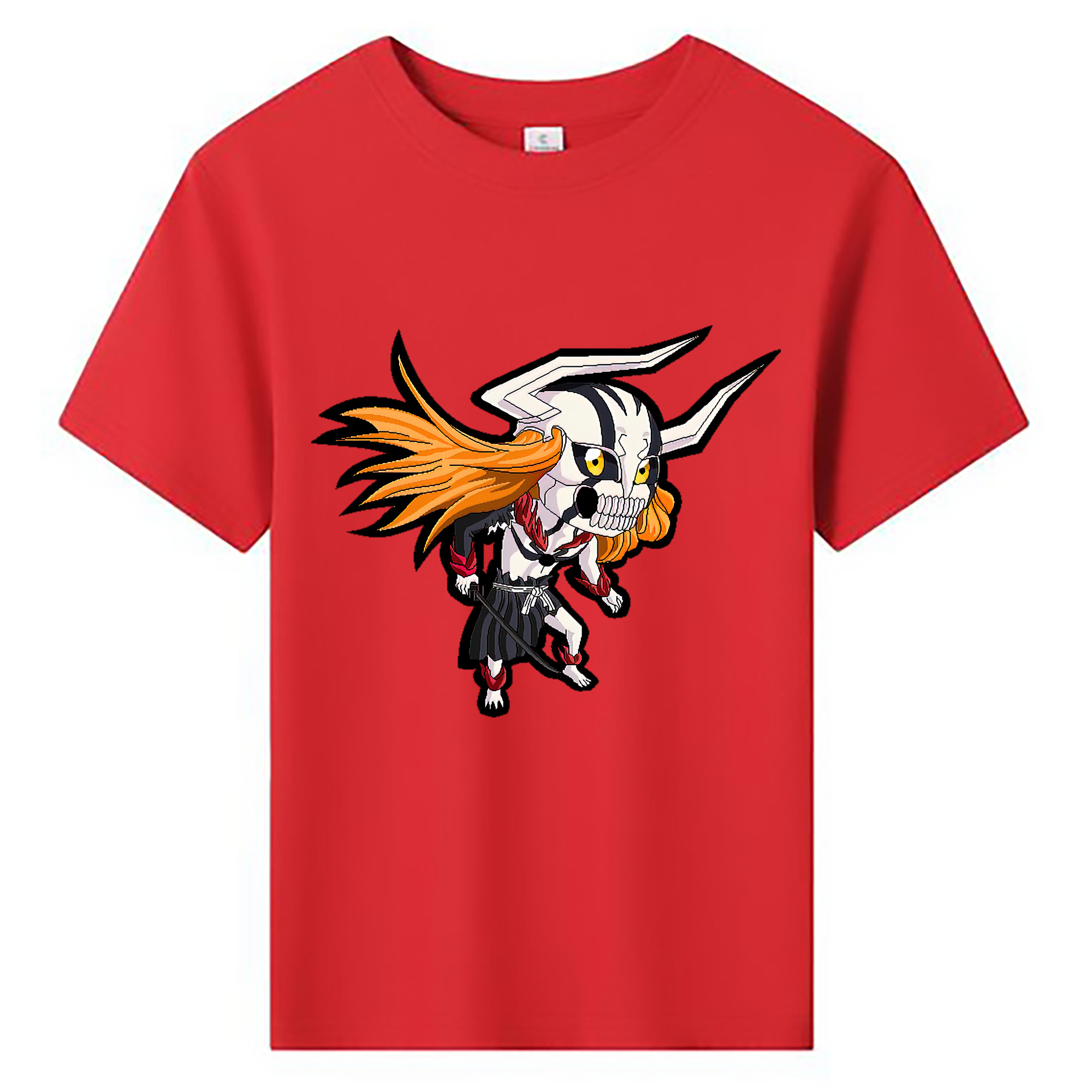 （画像用） ブリーチ 黒崎一護（くろさき いちご）BLEACH Kurosaki Ichigo 綿100％キッズTシャツ（フロントプリント）