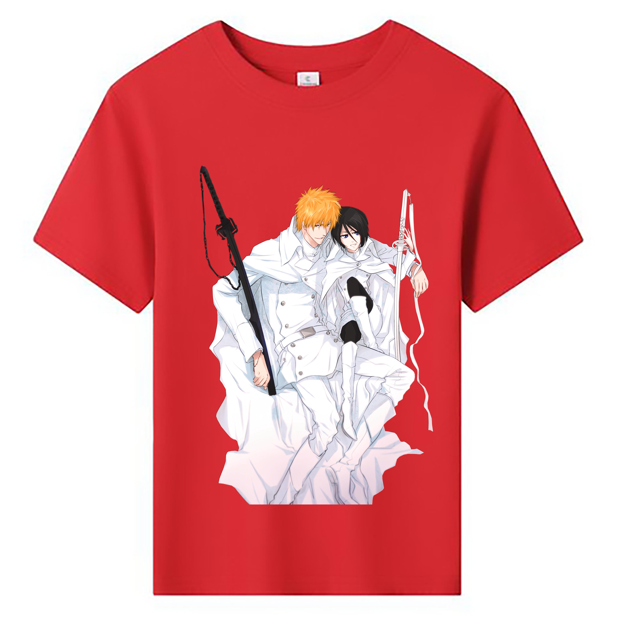 （画像用） ブリーチ 黒崎一護（くろさき いちご）BLEACH Kurosaki Ichigo 綿100％キッズTシャツ（フロントプリント）