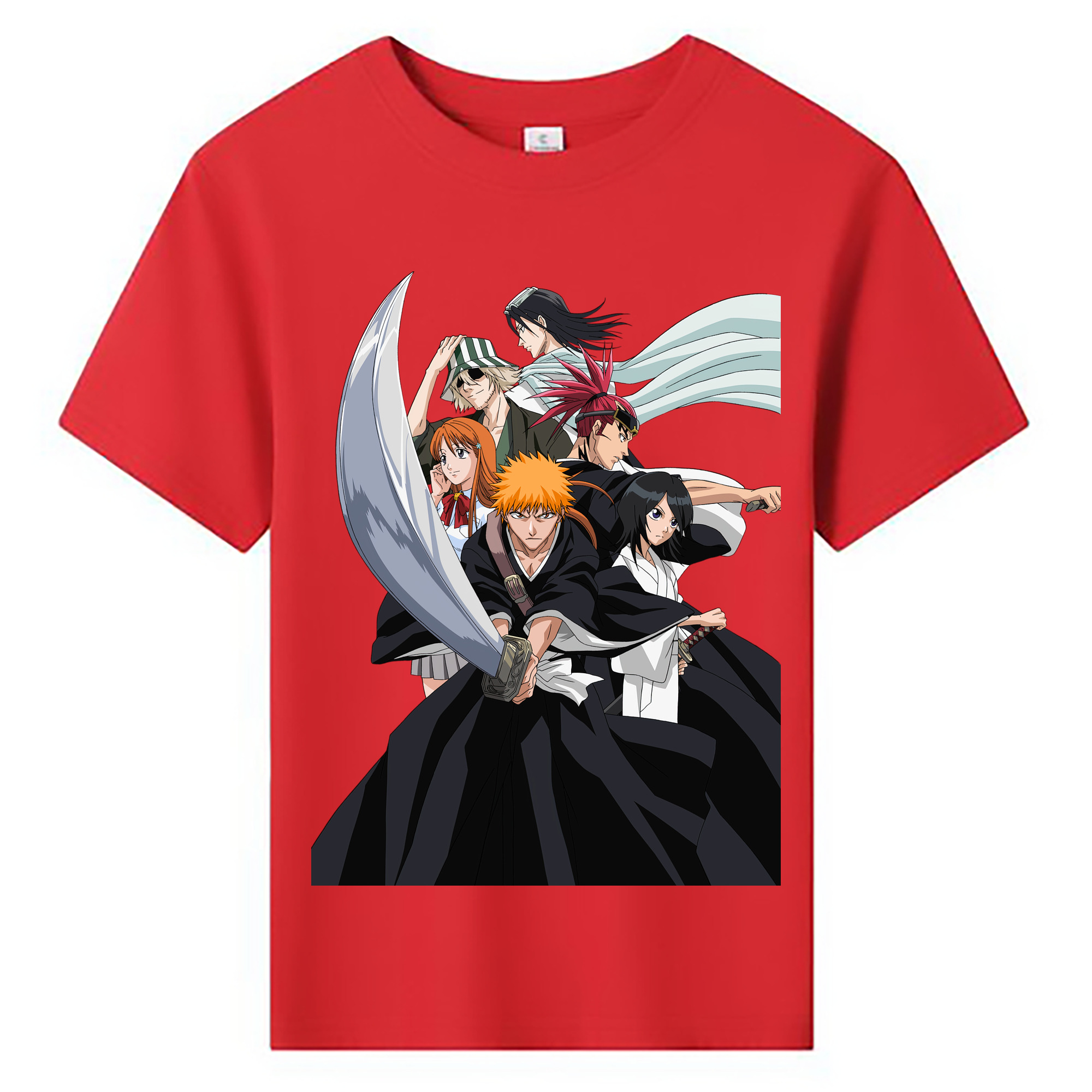 （画像用） ブリーチ 黒崎一護（くろさき いちご）BLEACH Kurosaki Ichigo 綿100％キッズTシャツ（フロントプリント）