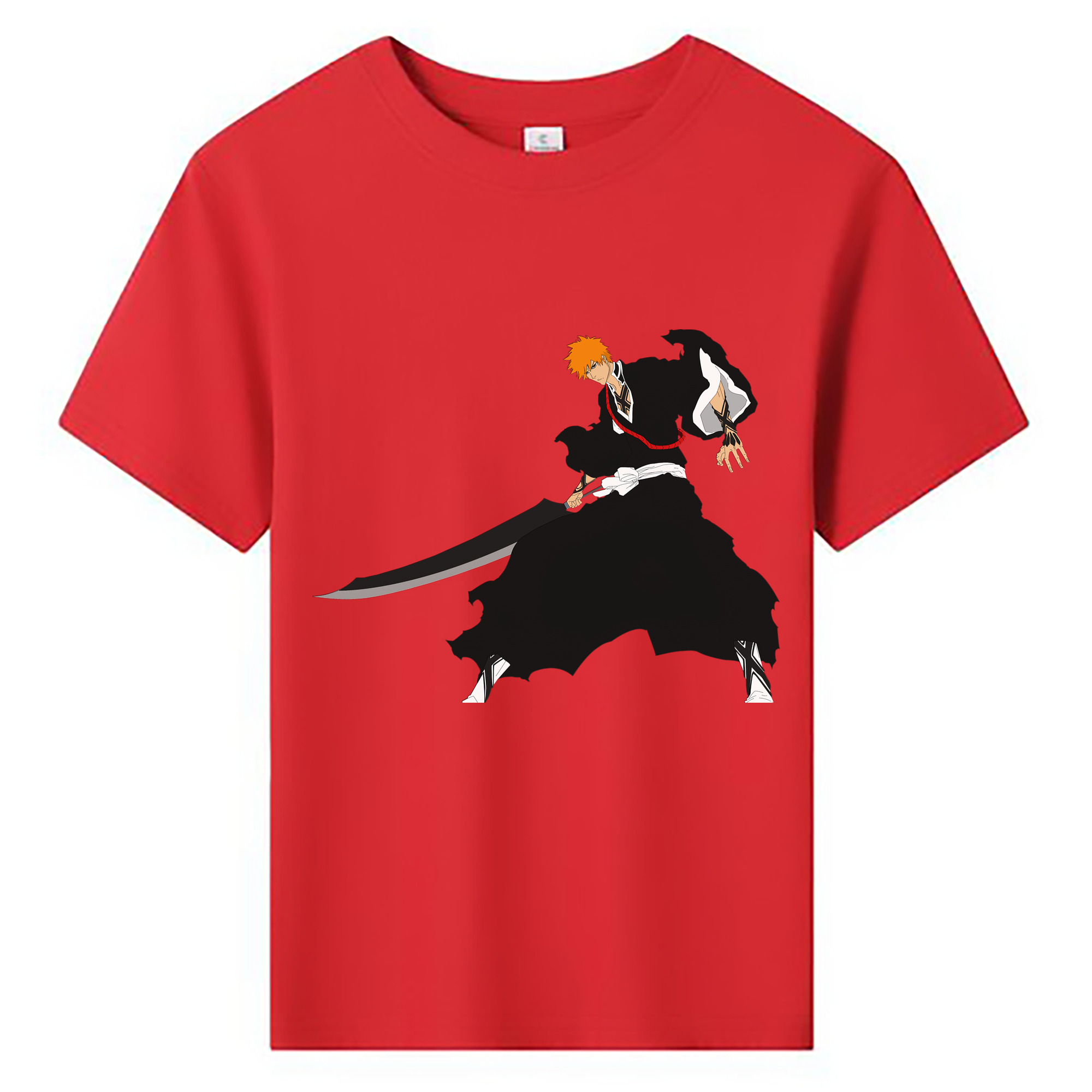 （画像用） ブリーチ 黒崎一護（くろさき いちご）BLEACH Kurosaki Ichigo 綿100％キッズTシャツ（フロントプリント）