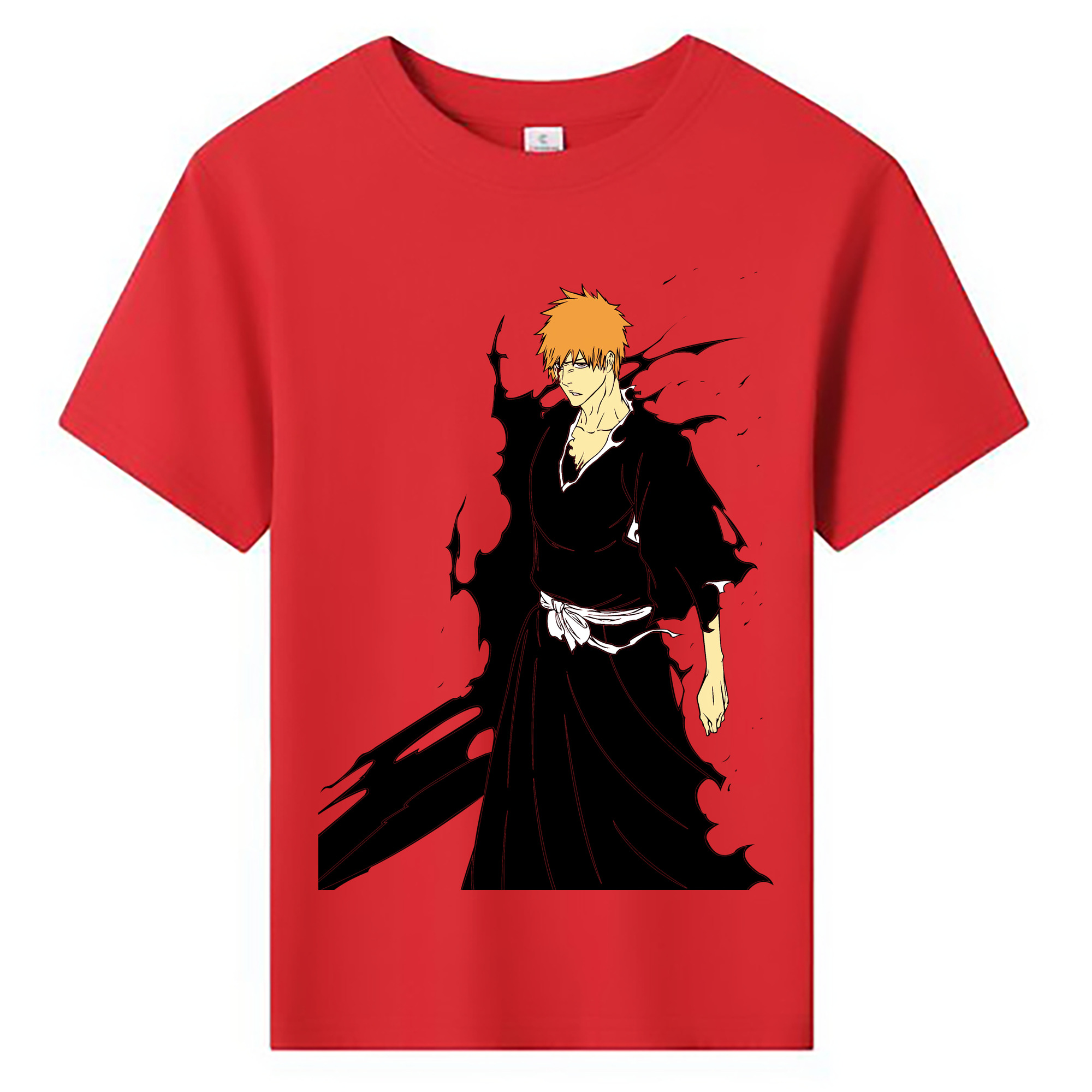 （画像用） ブリーチ 黒崎一護（くろさき いちご）BLEACH Kurosaki Ichigo 綿100％キッズTシャツ（フロントプリント）