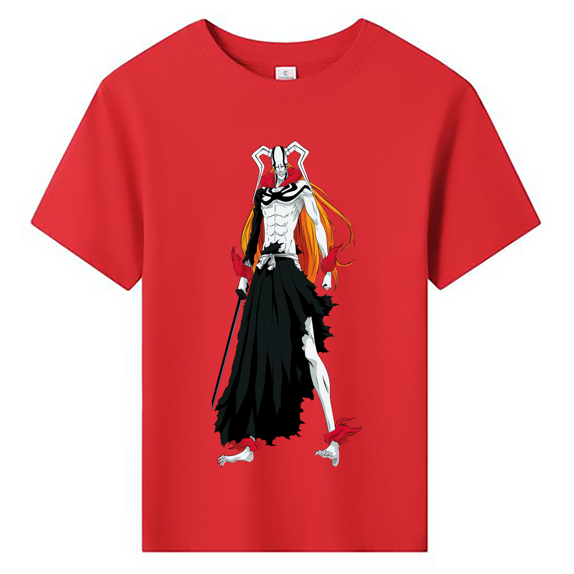 （画像用） ブリーチ 黒崎一護（くろさき いちご）BLEACH Kurosaki Ichigo 綿100％キッズTシャツ（フロントプリント）