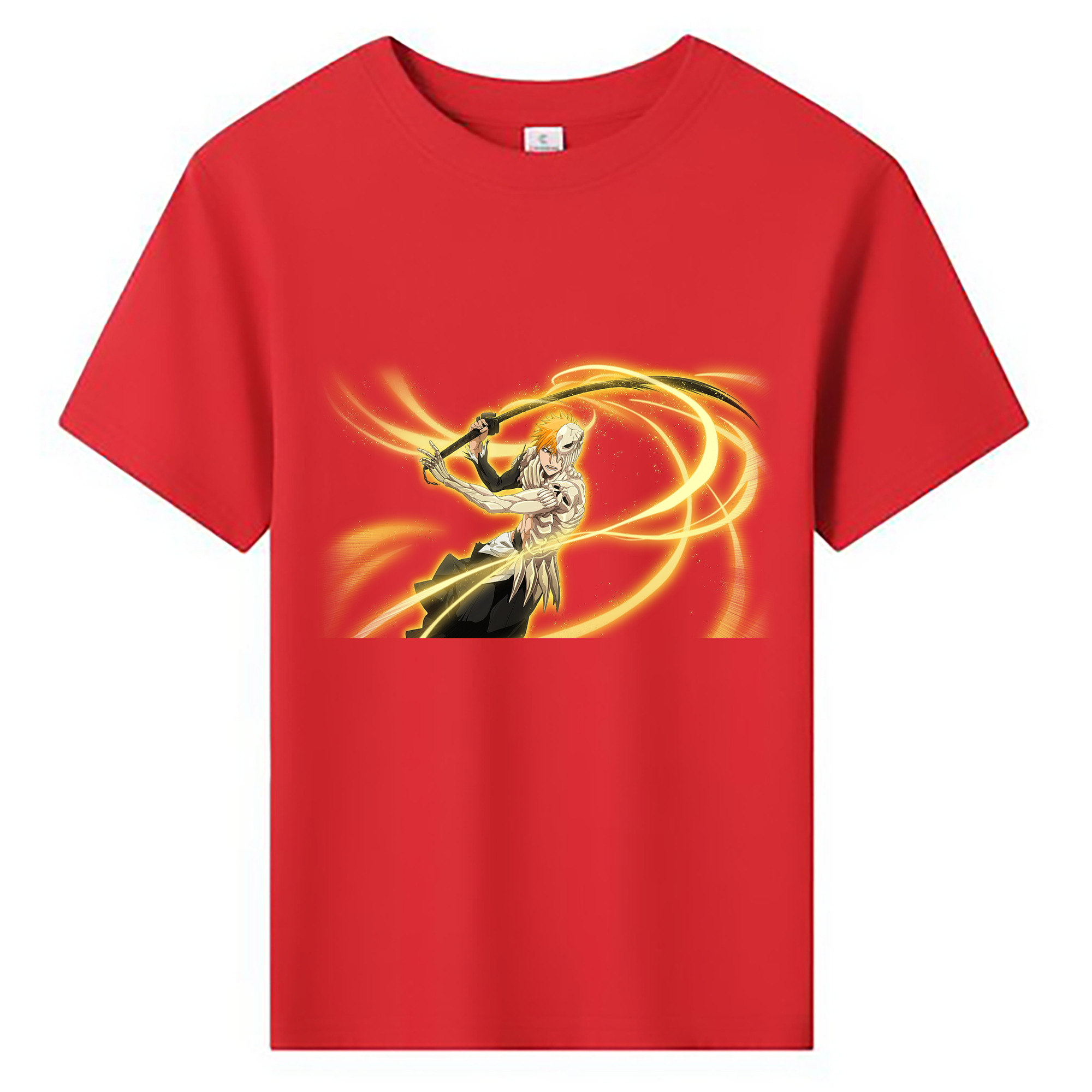 （画像用） ブリーチ 黒崎一護（くろさき いちご）BLEACH Kurosaki Ichigo 綿100％キッズTシャツ（フロントプリント）