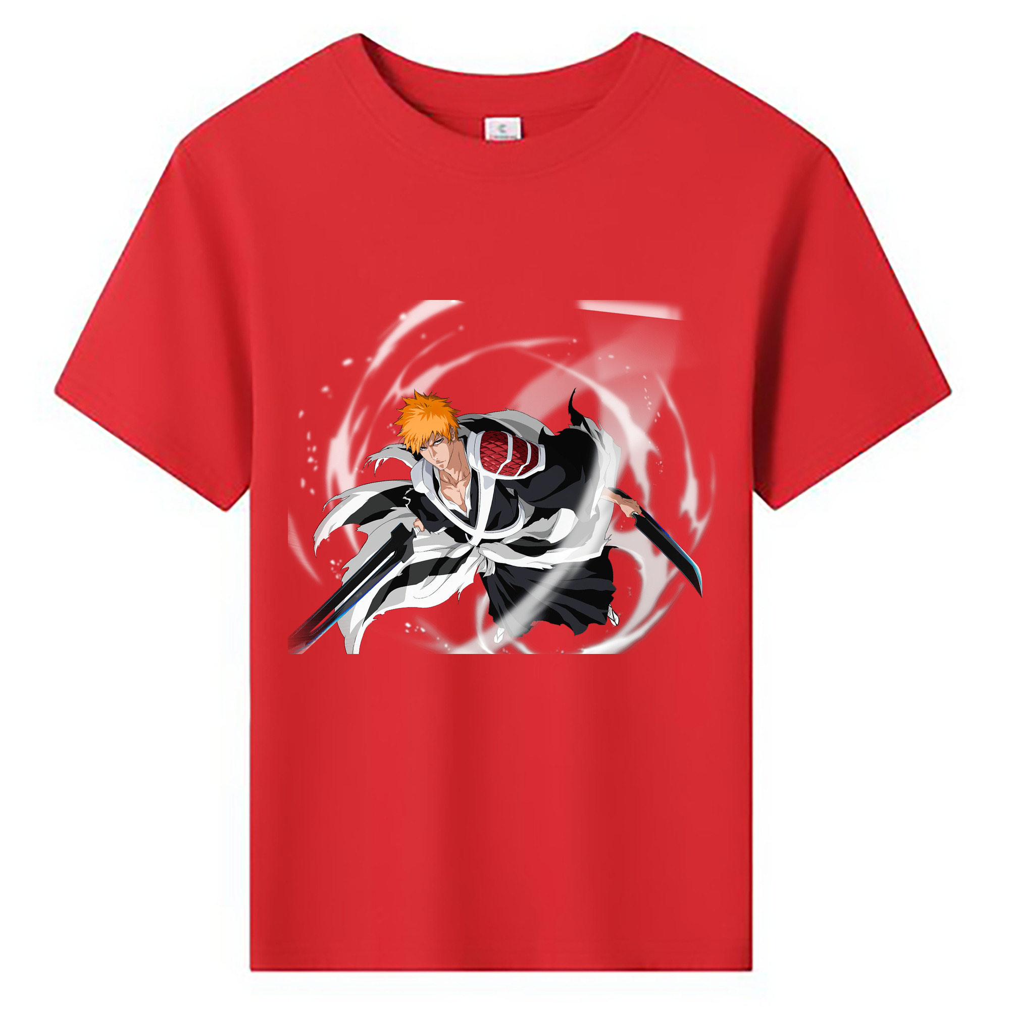 （画像用） ブリーチ 黒崎一護（くろさき いちご）BLEACH Kurosaki Ichigo 綿100％キッズTシャツ（フロントプリント）