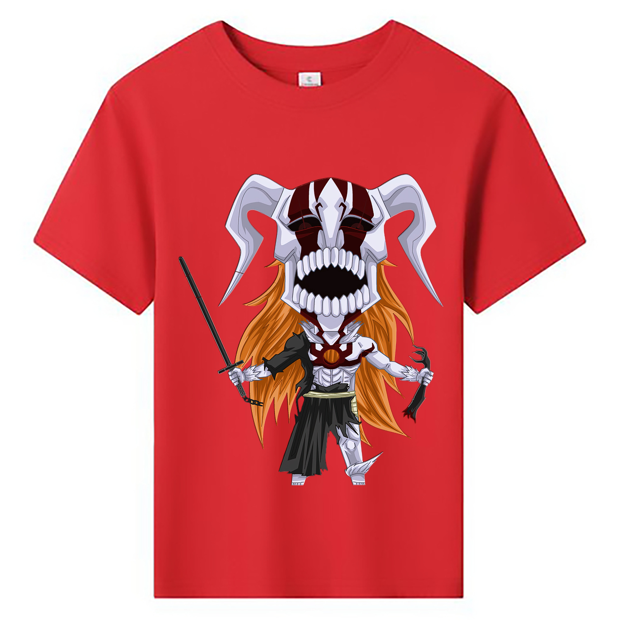 （画像用） ブリーチ 黒崎一護（くろさき いちご）BLEACH Kurosaki Ichigo 綿100％キッズTシャツ（フロントプリント）
