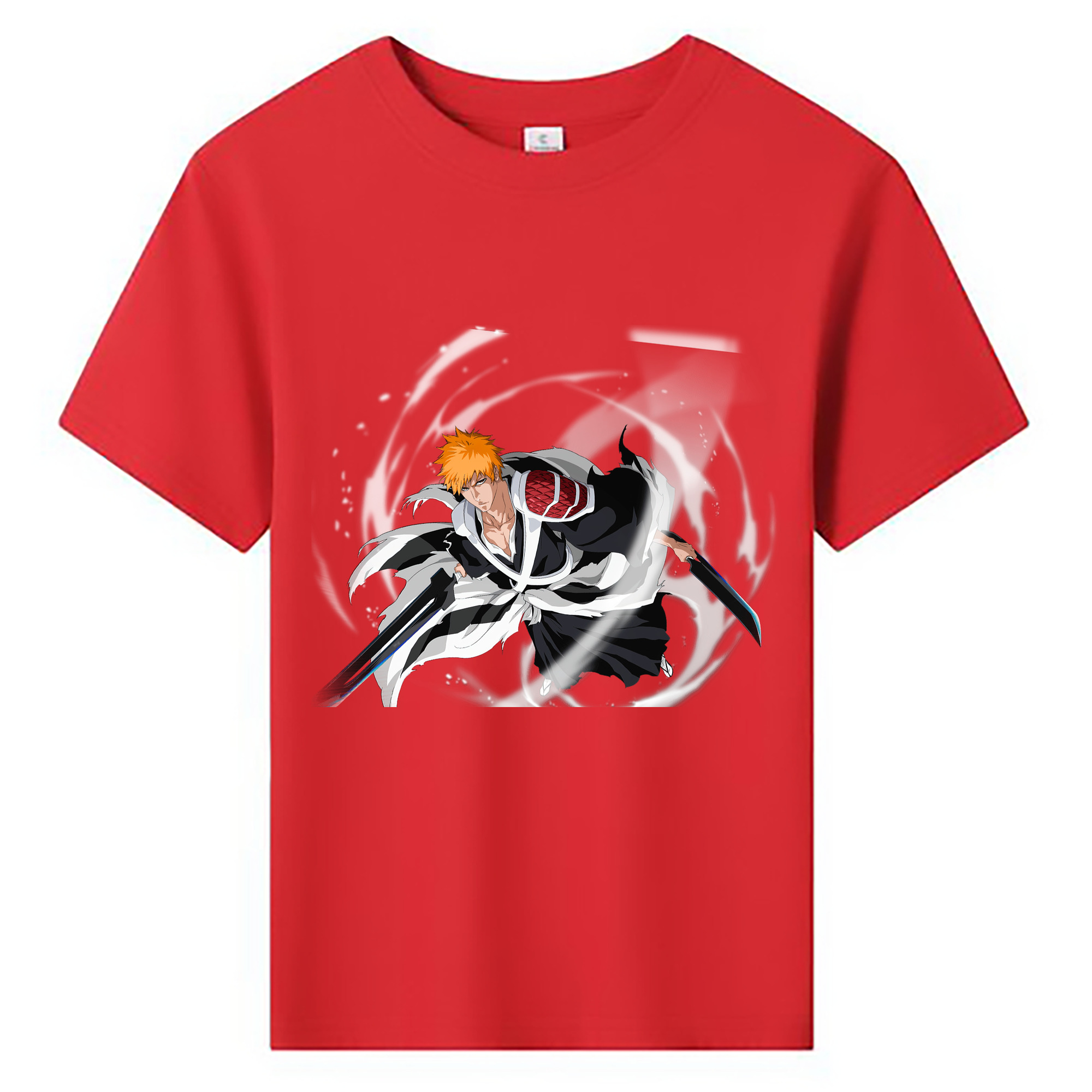 （画像用） ブリーチ 黒崎一護（くろさき いちご）BLEACH Kurosaki Ichigo 綿100％キッズTシャツ（フロントプリント）