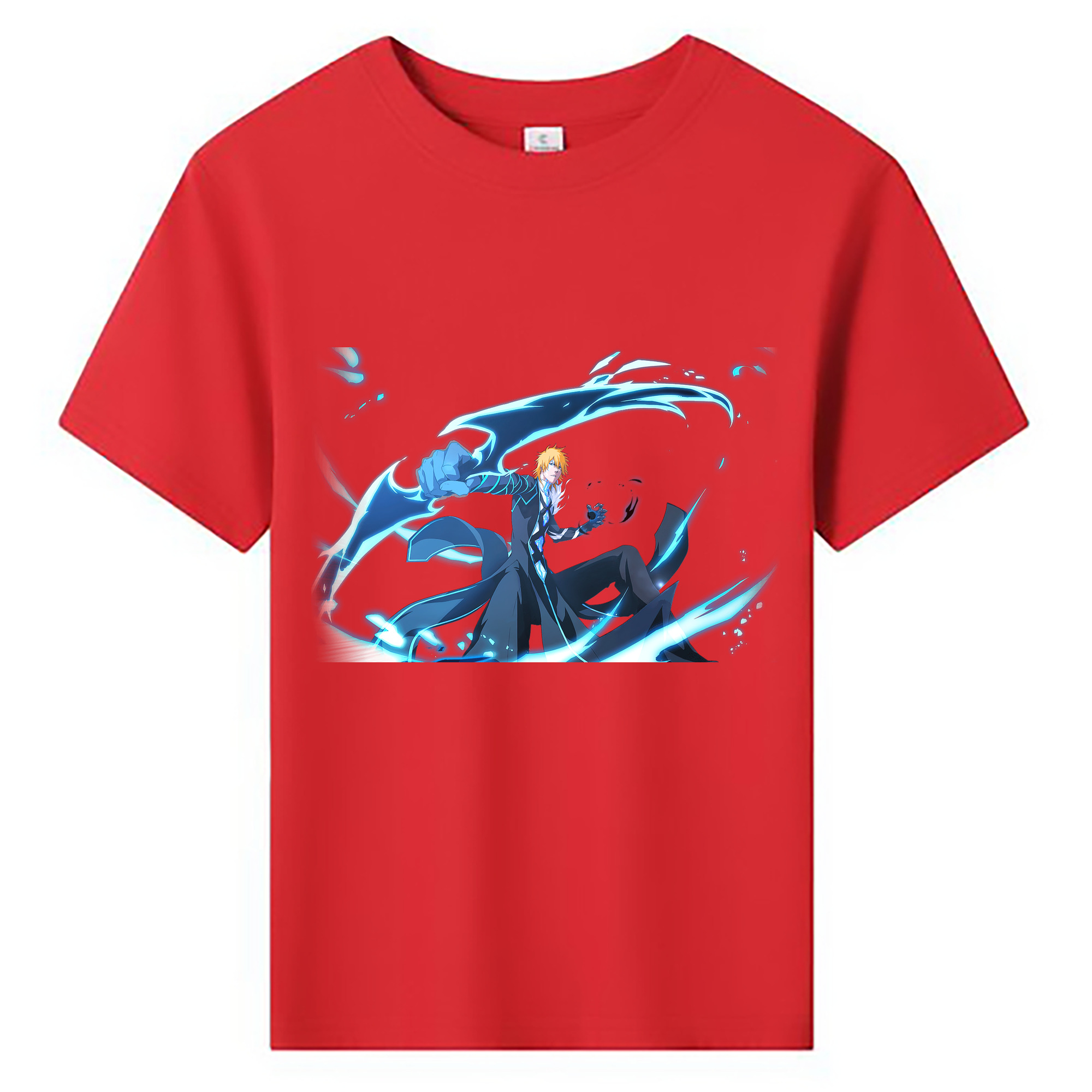 （画像用） ブリーチ 黒崎一護（くろさき いちご）BLEACH Kurosaki Ichigo 綿100％キッズTシャツ（フロントプリント）