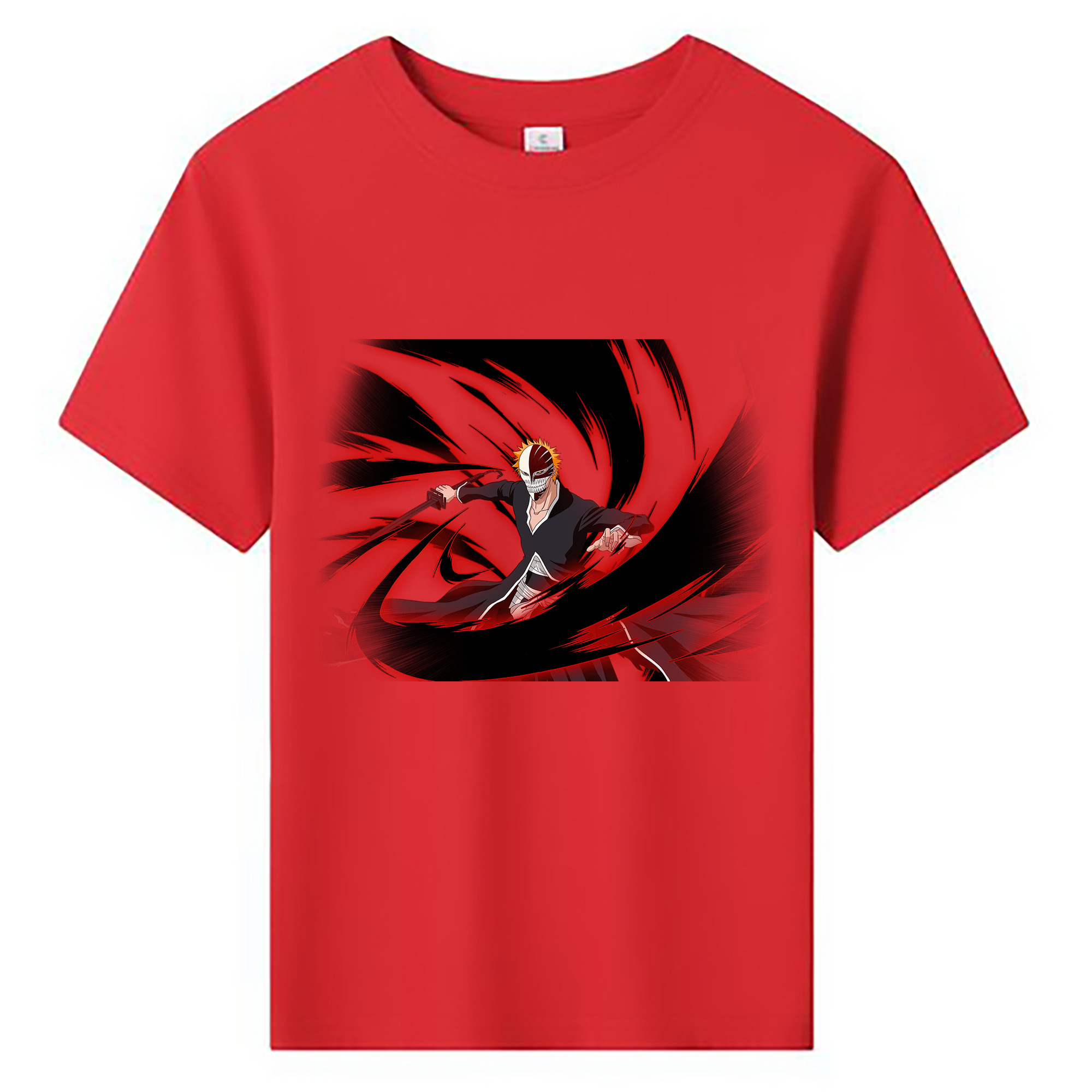 （画像用） ブリーチ 黒崎一護（くろさき いちご）BLEACH Kurosaki Ichigo 綿100％キッズTシャツ（フロントプリント）