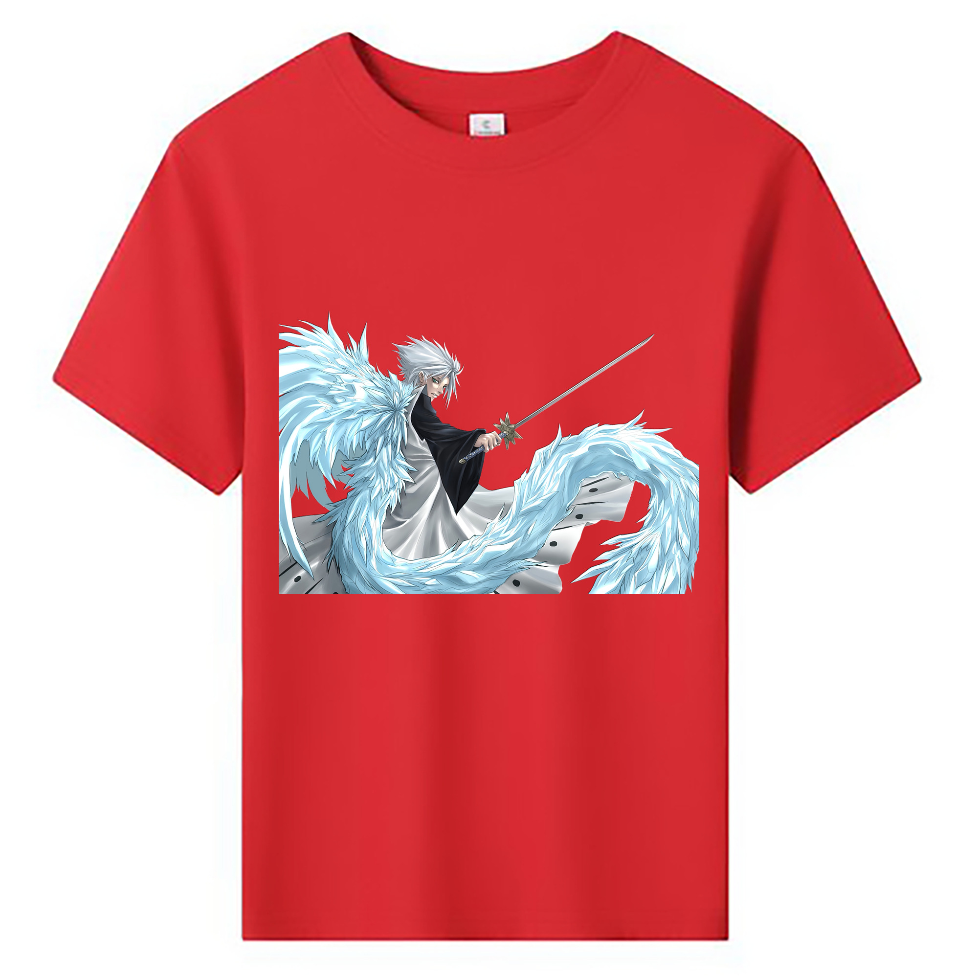 （画像用） ブリーチ 日番谷冬獅郎（ひつがや とうしろう） BLEACH Hitsugaya Toushirou 綿100％キッズTシャツ（フロントプリント）
