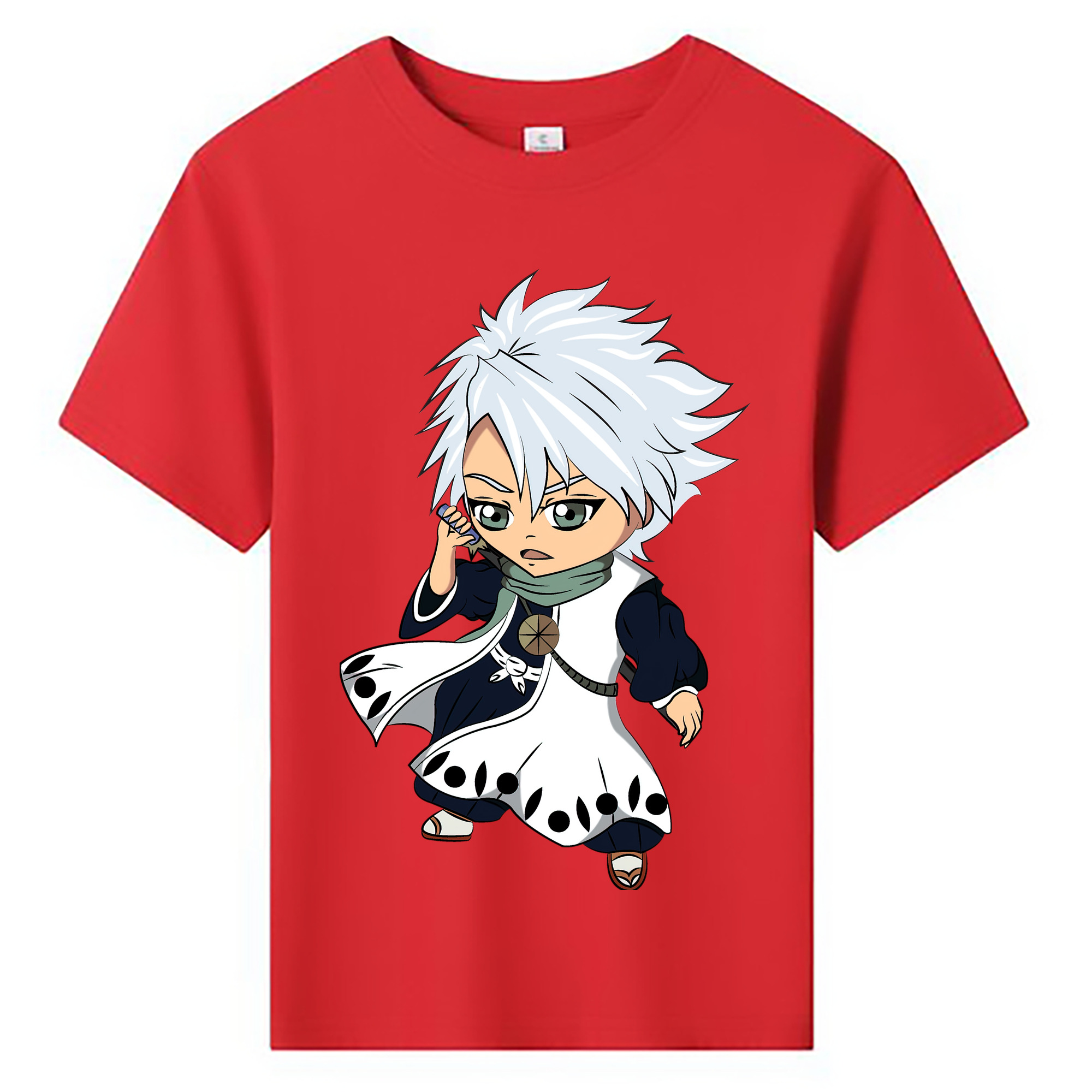 （画像用） ブリーチ 日番谷冬獅郎（ひつがや とうしろう） BLEACH Hitsugaya Toushirou 綿100％キッズTシャツ（フロントプリント）