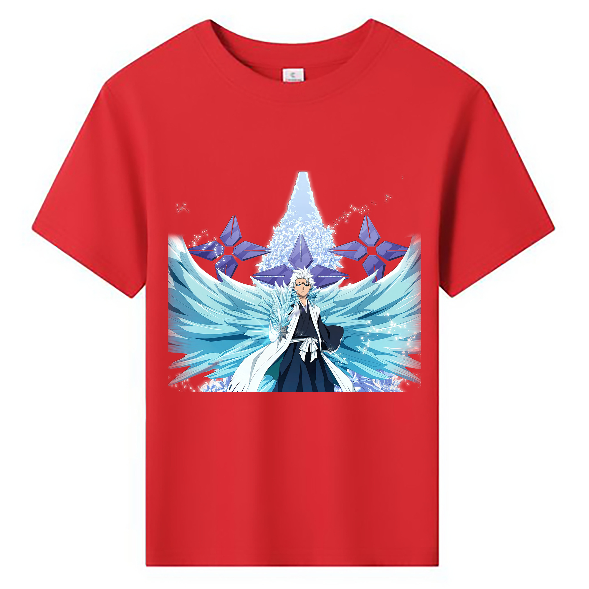 （画像用） ブリーチ 日番谷冬獅郎（ひつがや とうしろう） BLEACH Hitsugaya Toushirou 綿100％キッズTシャツ（フロントプリント）