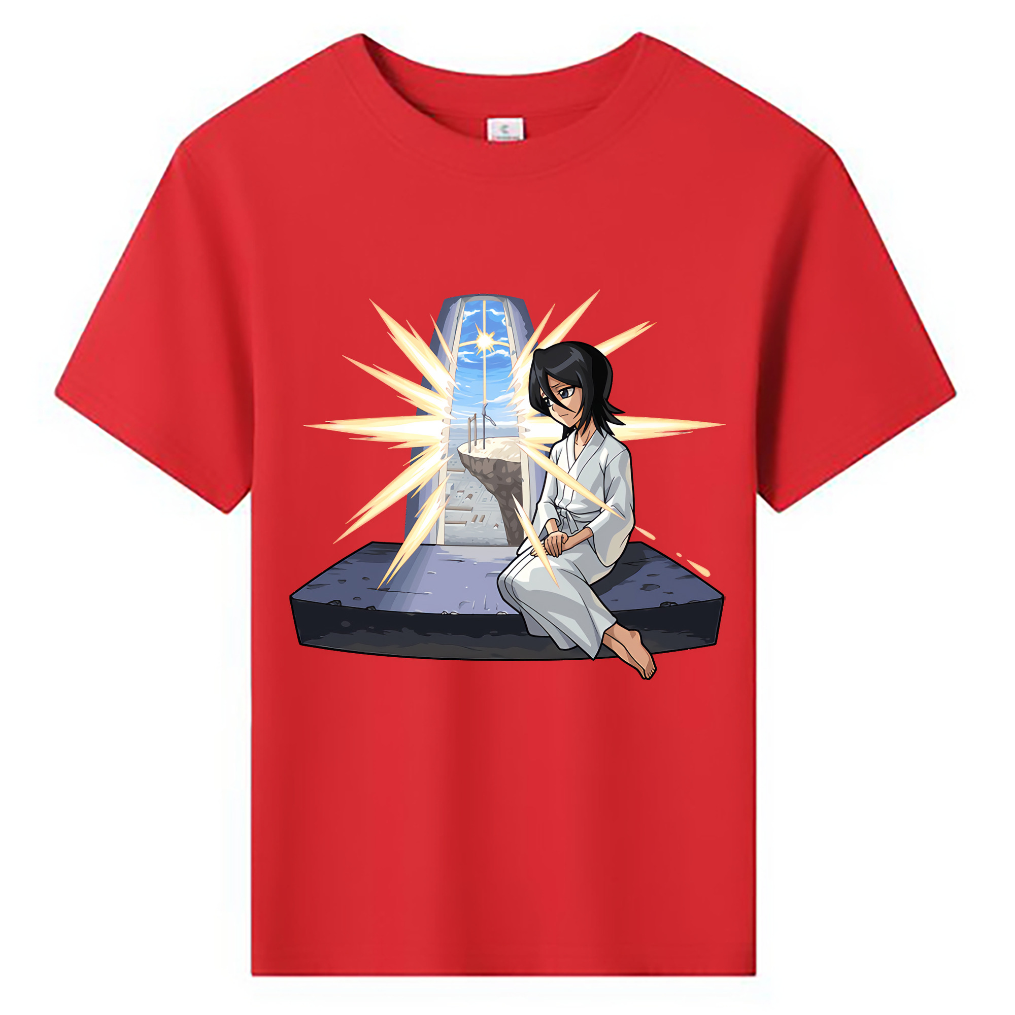 （画像用） ブリーチ 朽木ルキア BLEACH Kuchiki Rukia 綿100％キッズTシャツ（フロントプリント）