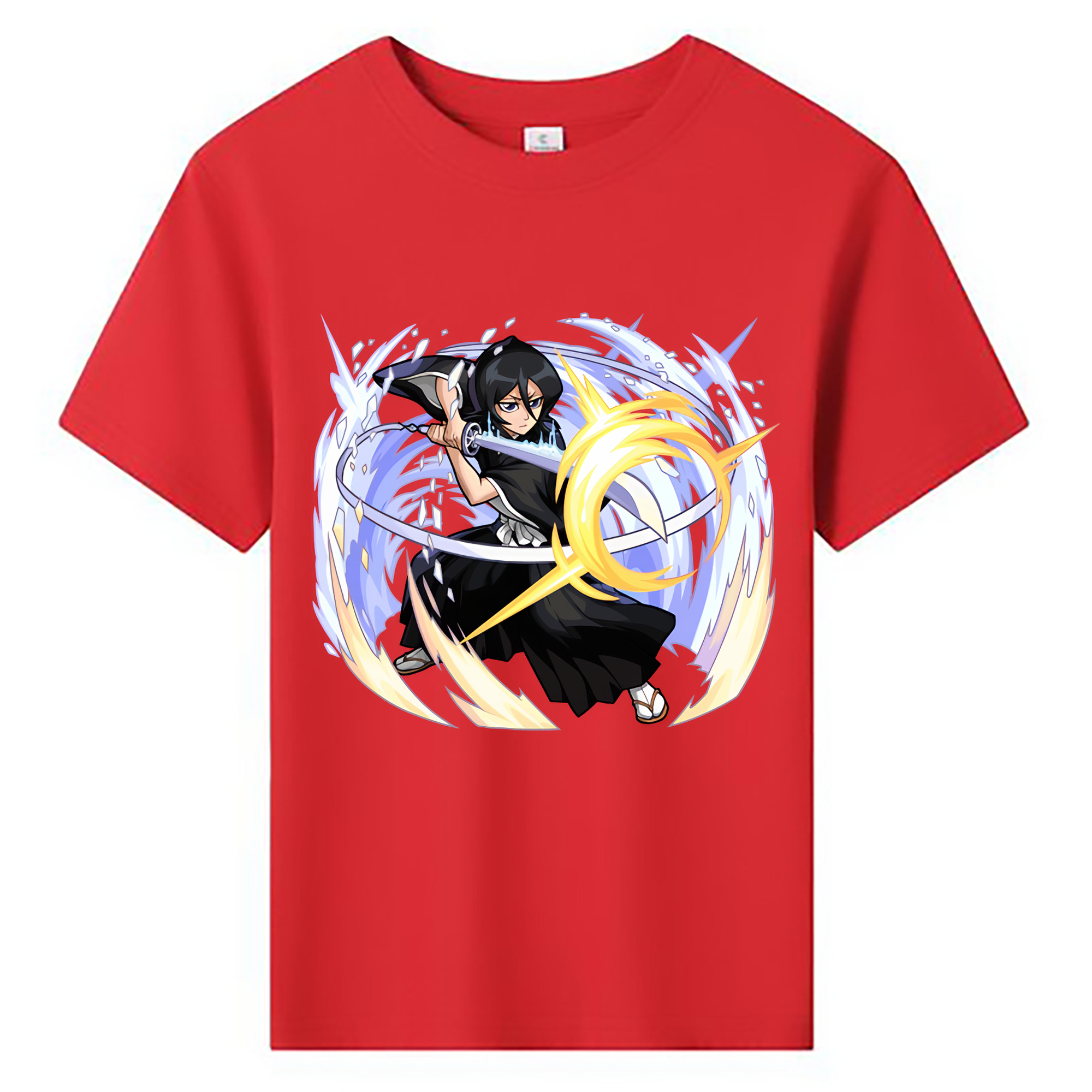 （画像用） ブリーチ 朽木ルキア BLEACH Kuchiki Rukia 綿100％キッズTシャツ（フロントプリント）