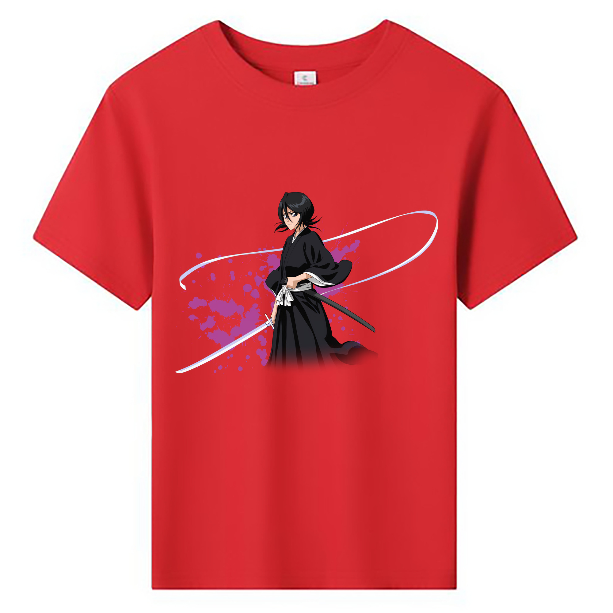 （画像用） ブリーチ 朽木ルキア BLEACH Kuchiki Rukia 綿100％キッズTシャツ（フロントプリント）