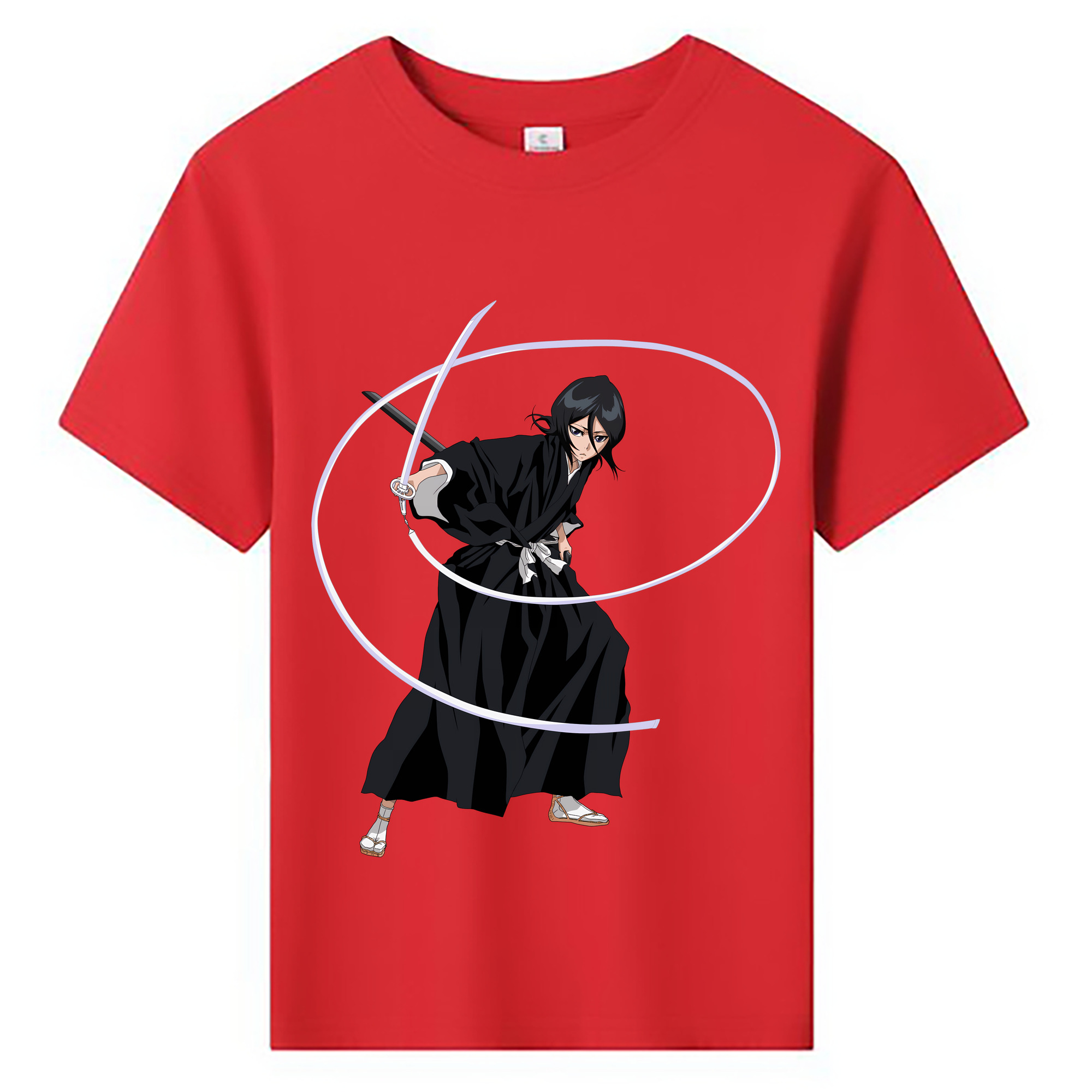 （画像用） ブリーチ 朽木ルキア BLEACH Kuchiki Rukia 綿100％キッズTシャツ（フロントプリント）