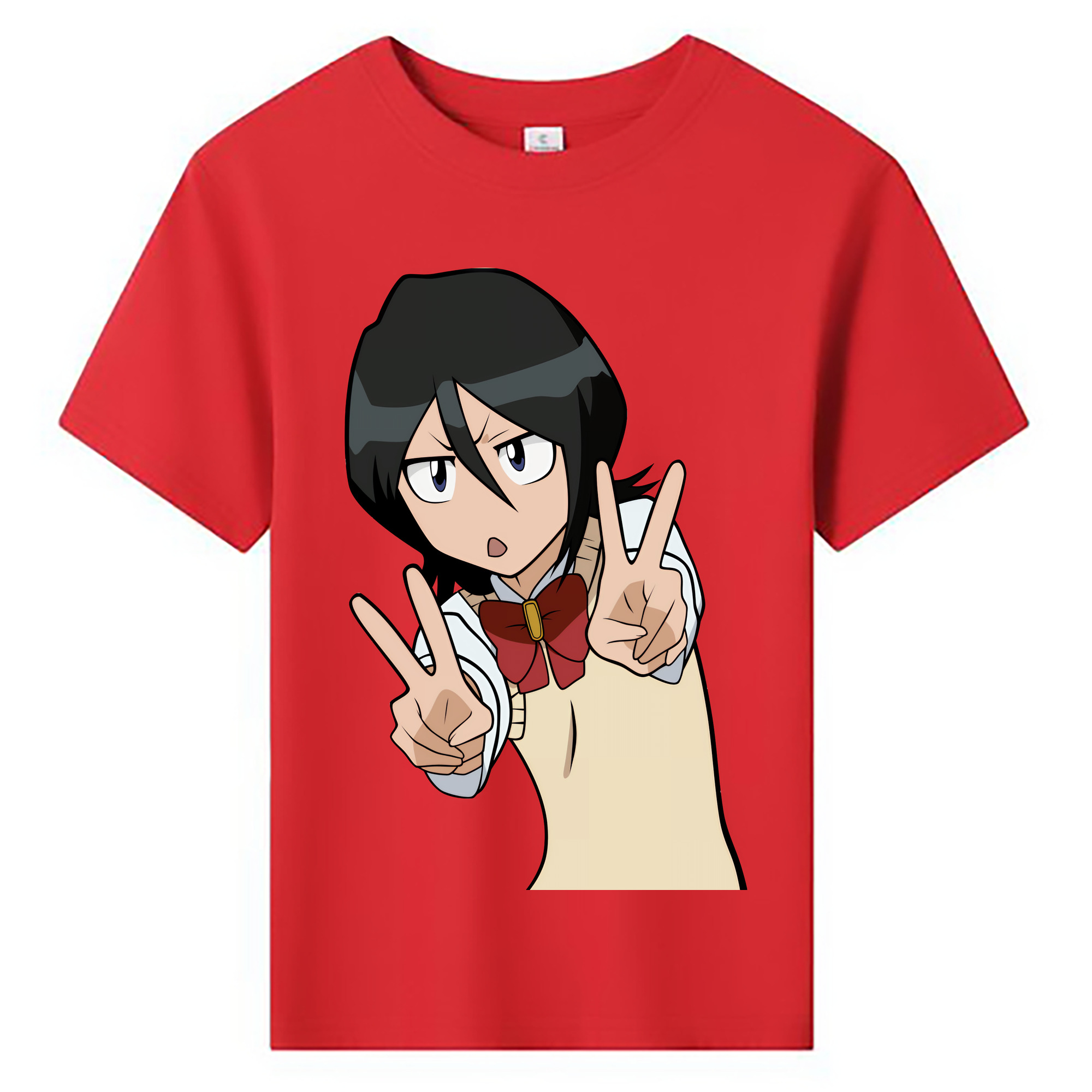 （画像用） ブリーチ 朽木ルキア BLEACH Kuchiki Rukia 綿100％キッズTシャツ（フロントプリント）