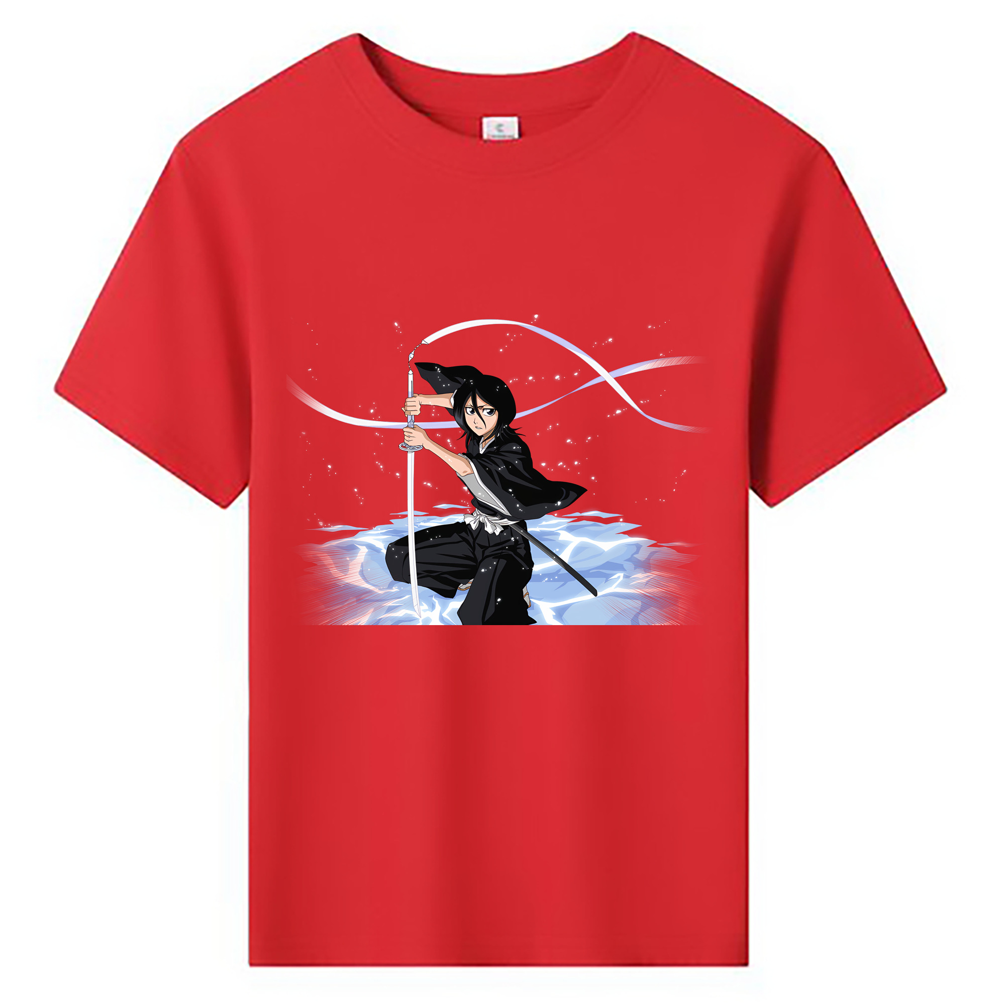 （画像用） ブリーチ 朽木ルキア BLEACH Kuchiki Rukia 綿100％キッズTシャツ（フロントプリント）