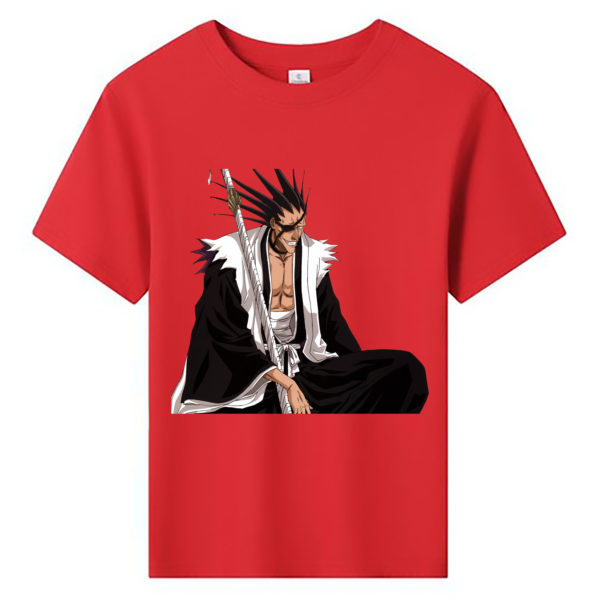 （画像用） ブリーチ ざらき けんぱち BLEACH Zaraki Kenpachi 綿100％キッズTシャツ（フロントプリント）