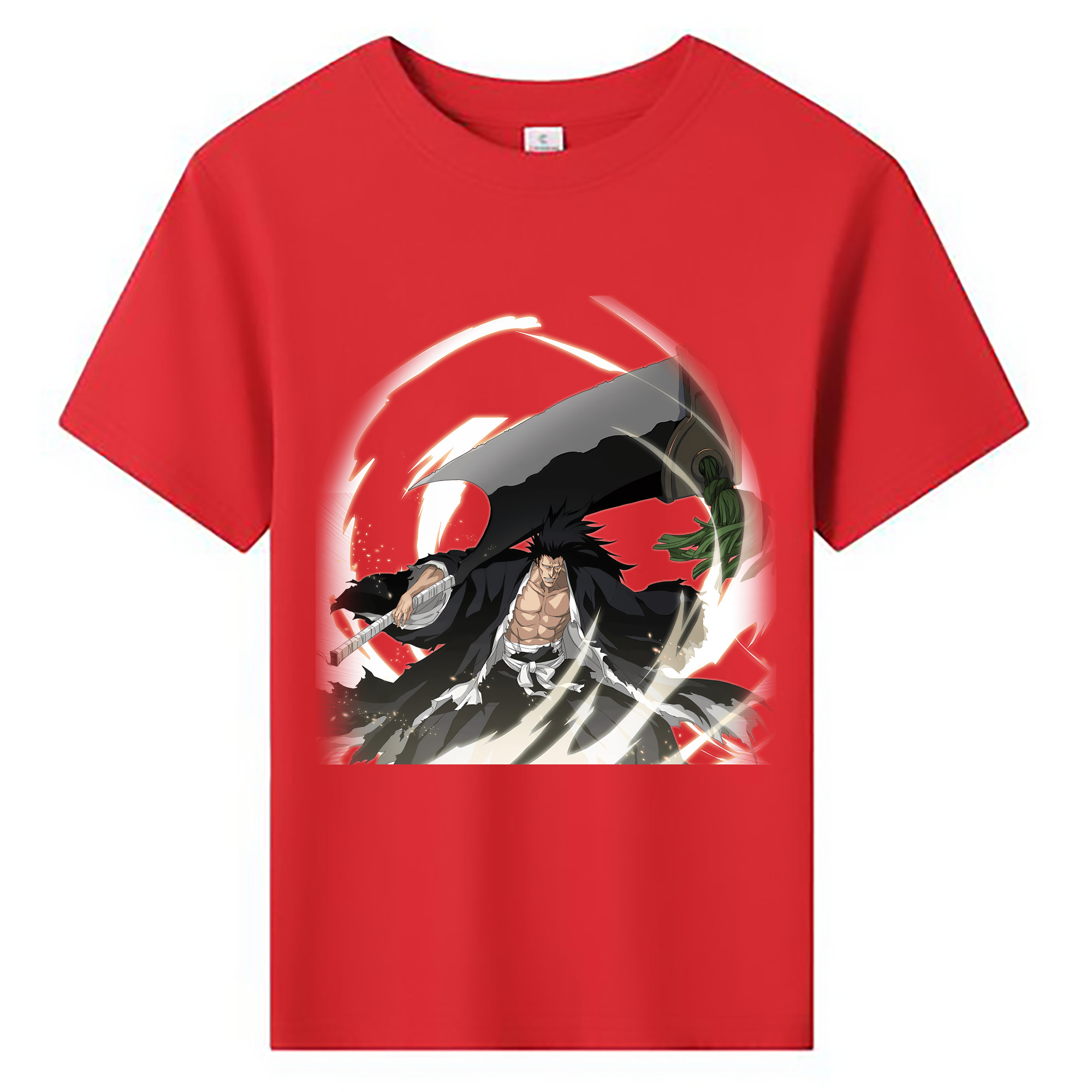 （画像用） ブリーチ ざらき けんぱち BLEACH Zaraki Kenpachi 綿100％キッズTシャツ（フロントプリント）