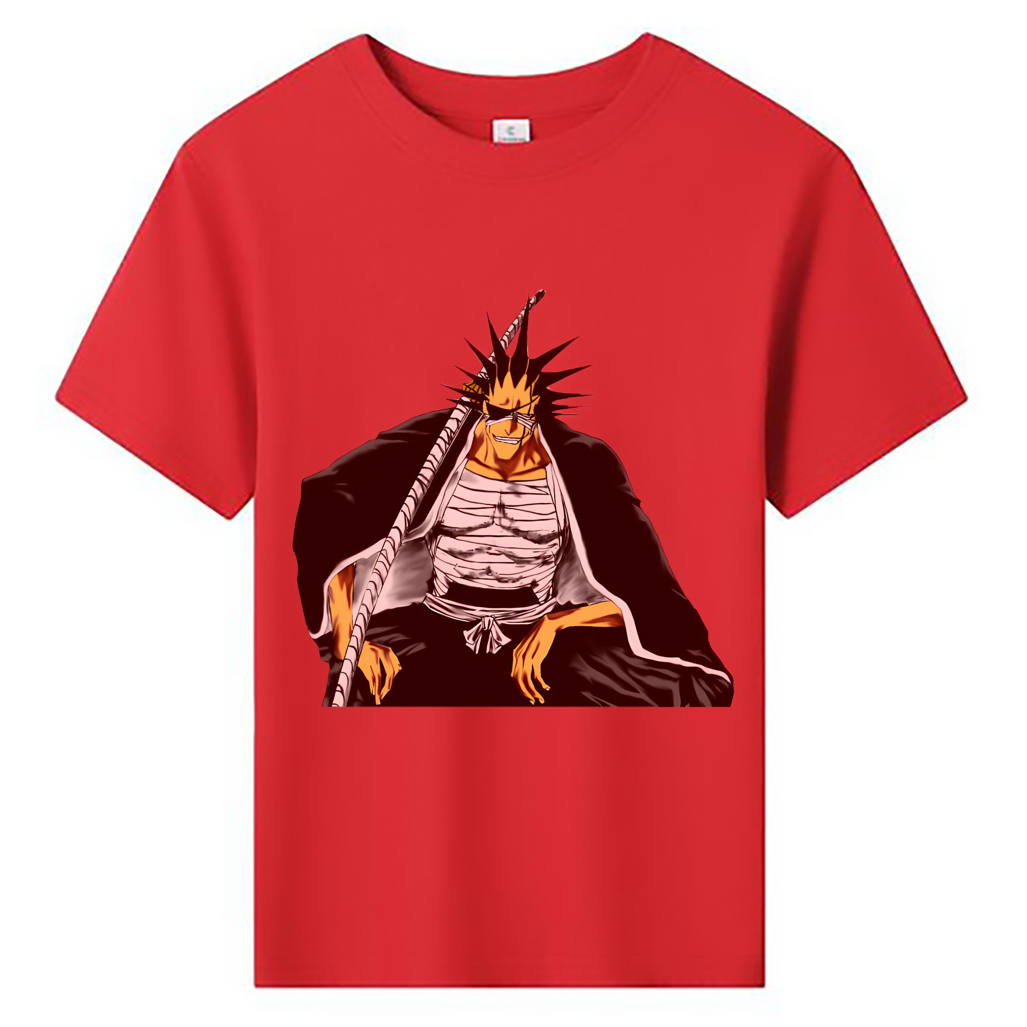 （画像用） ブリーチ ざらき けんぱち BLEACH Zaraki Kenpachi 綿100％キッズTシャツ（フロントプリント）