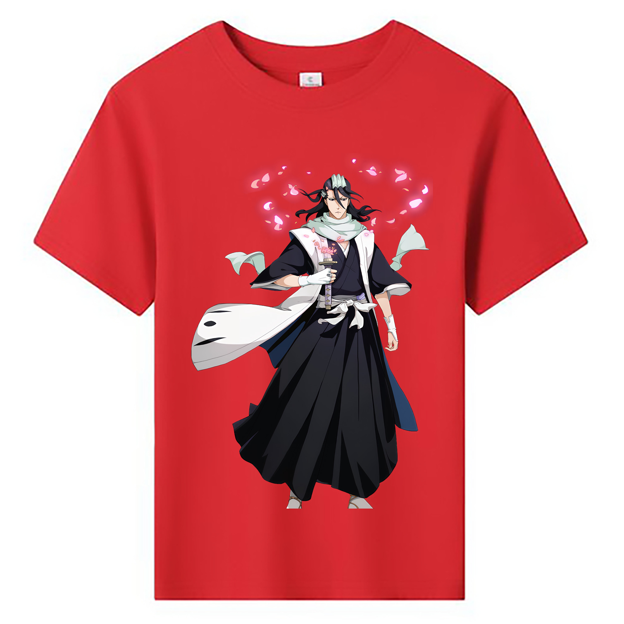 （画像用） ブリーチ くちき びゃくや BLEACH Kuchiki Byakuya 綿100％キッズTシャツ（フロントプリント）