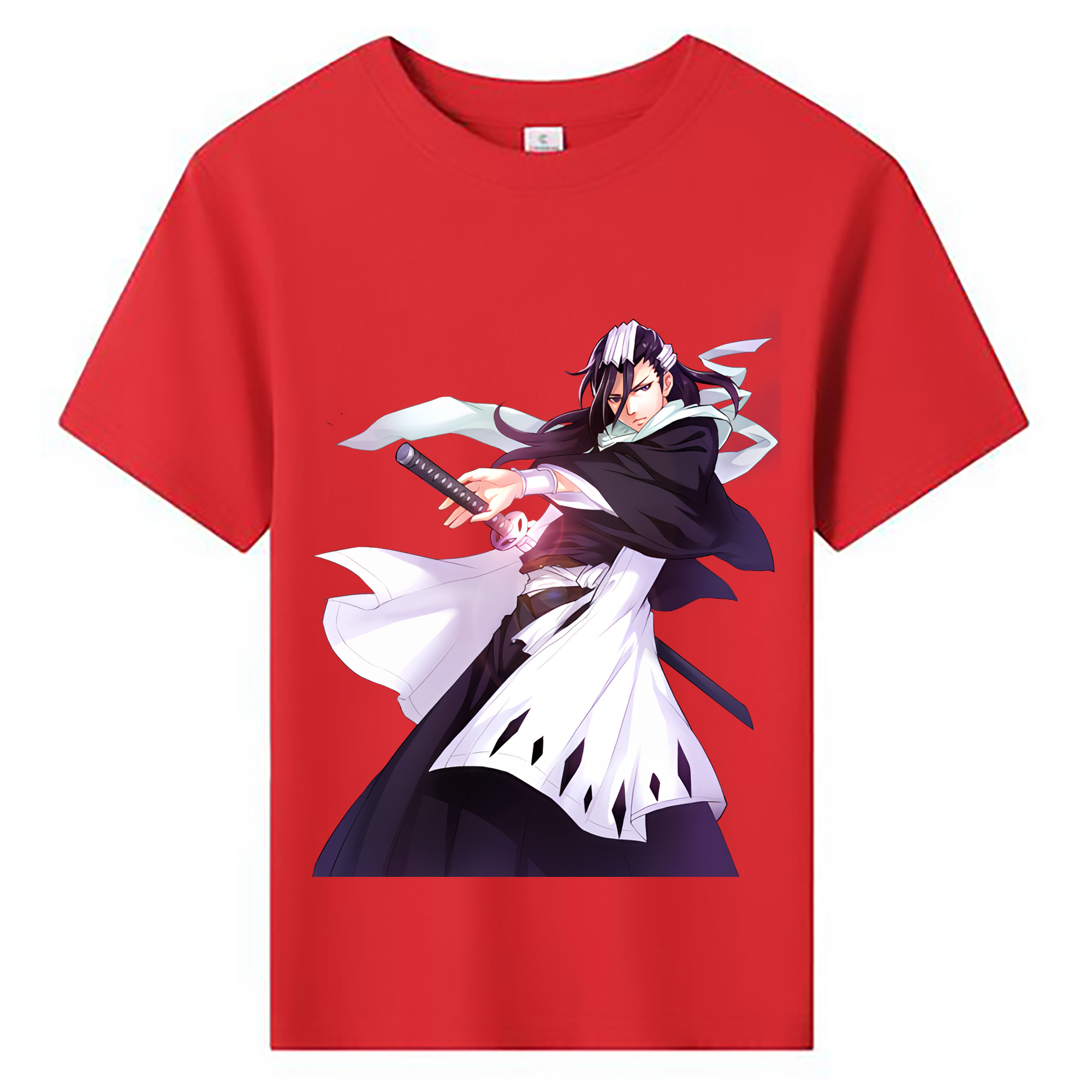 （画像用） ブリーチ くちき びゃくや BLEACH Kuchiki Byakuya 綿100％キッズTシャツ（フロントプリント）