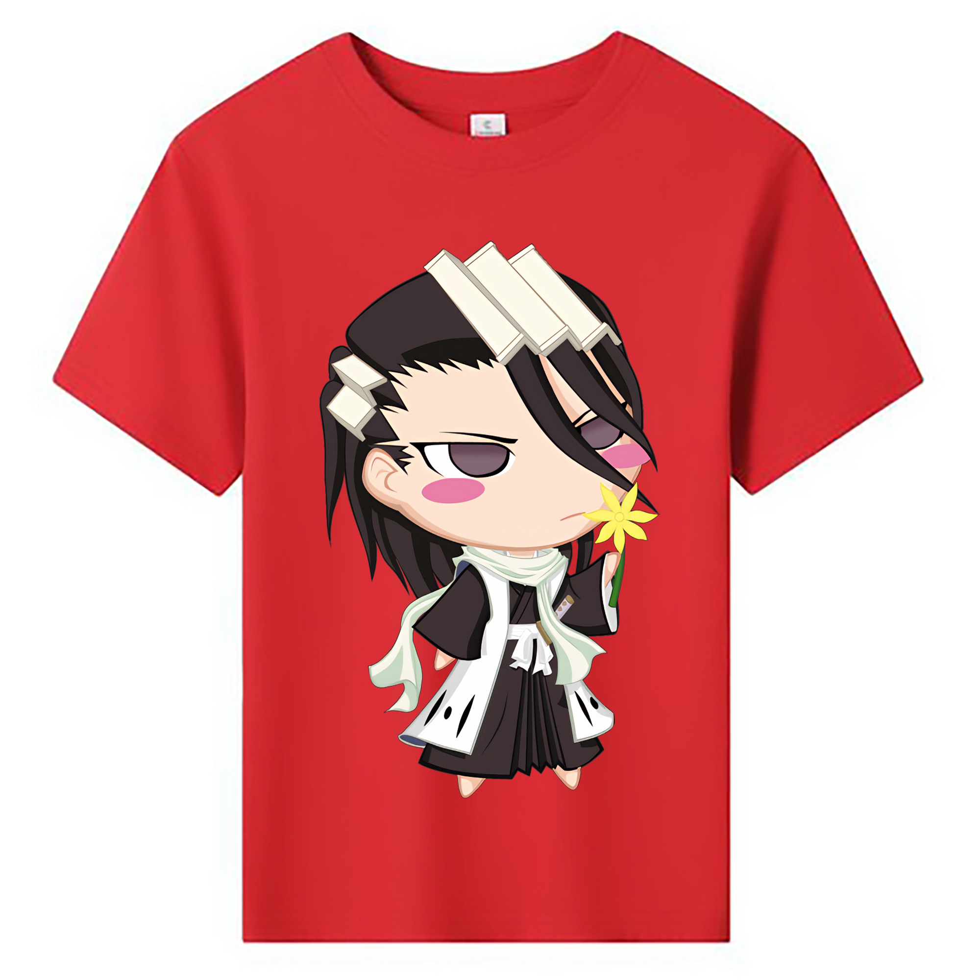 （画像用） ブリーチ くちき びゃくや BLEACH Kuchiki Byakuya 綿100％キッズTシャツ（フロントプリント）