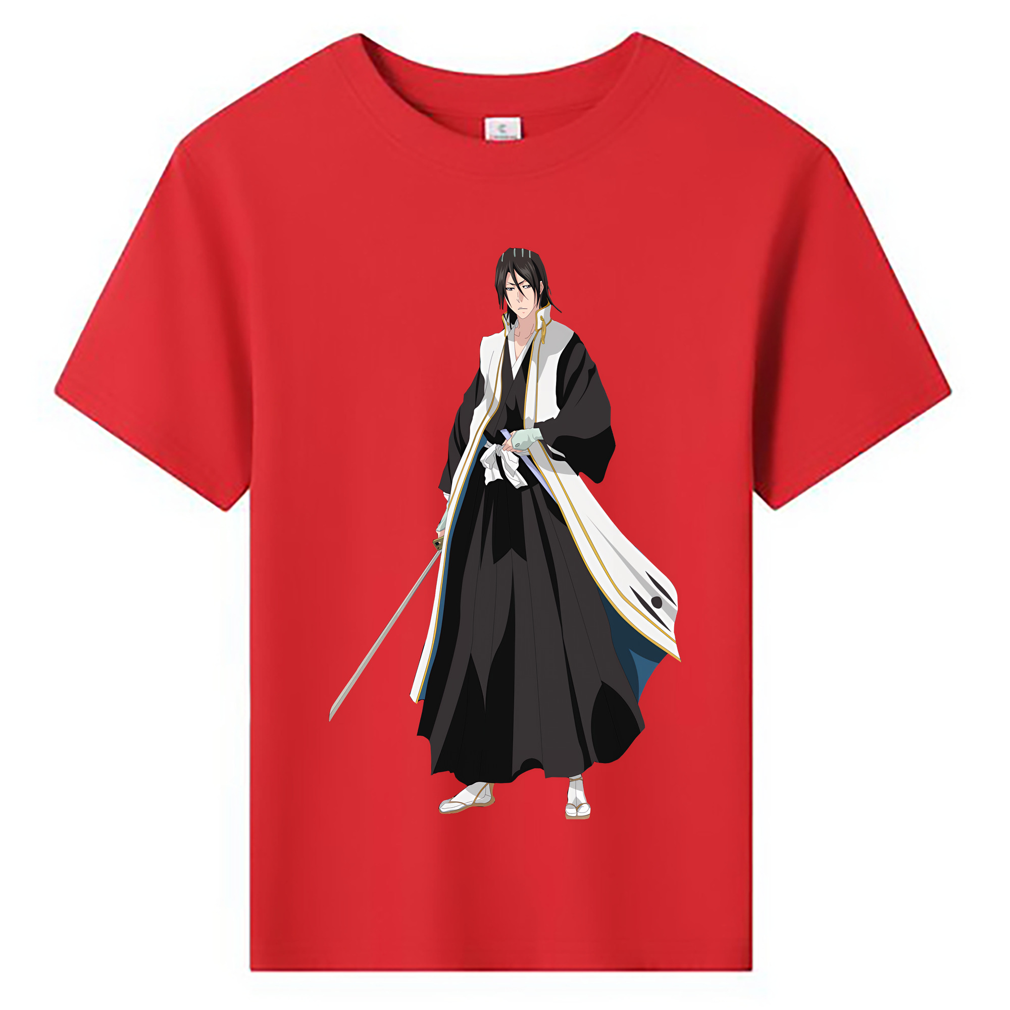 （画像用） ブリーチ くちき びゃくや BLEACH Kuchiki Byakuya 綿100％キッズTシャツ（フロントプリント）