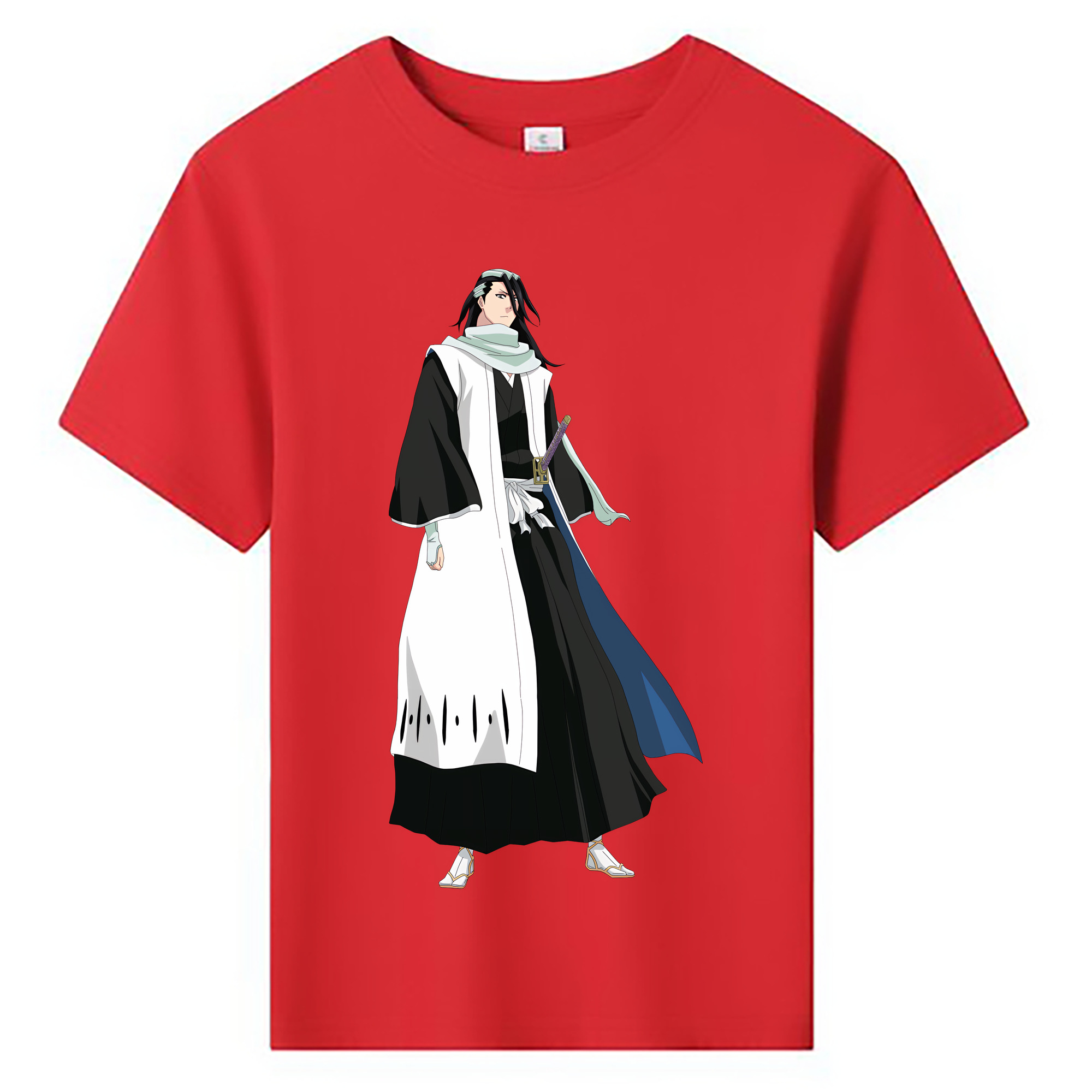 （画像用） ブリーチ くちき びゃくや BLEACH Kuchiki Byakuya 綿100％キッズTシャツ（フロントプリント）