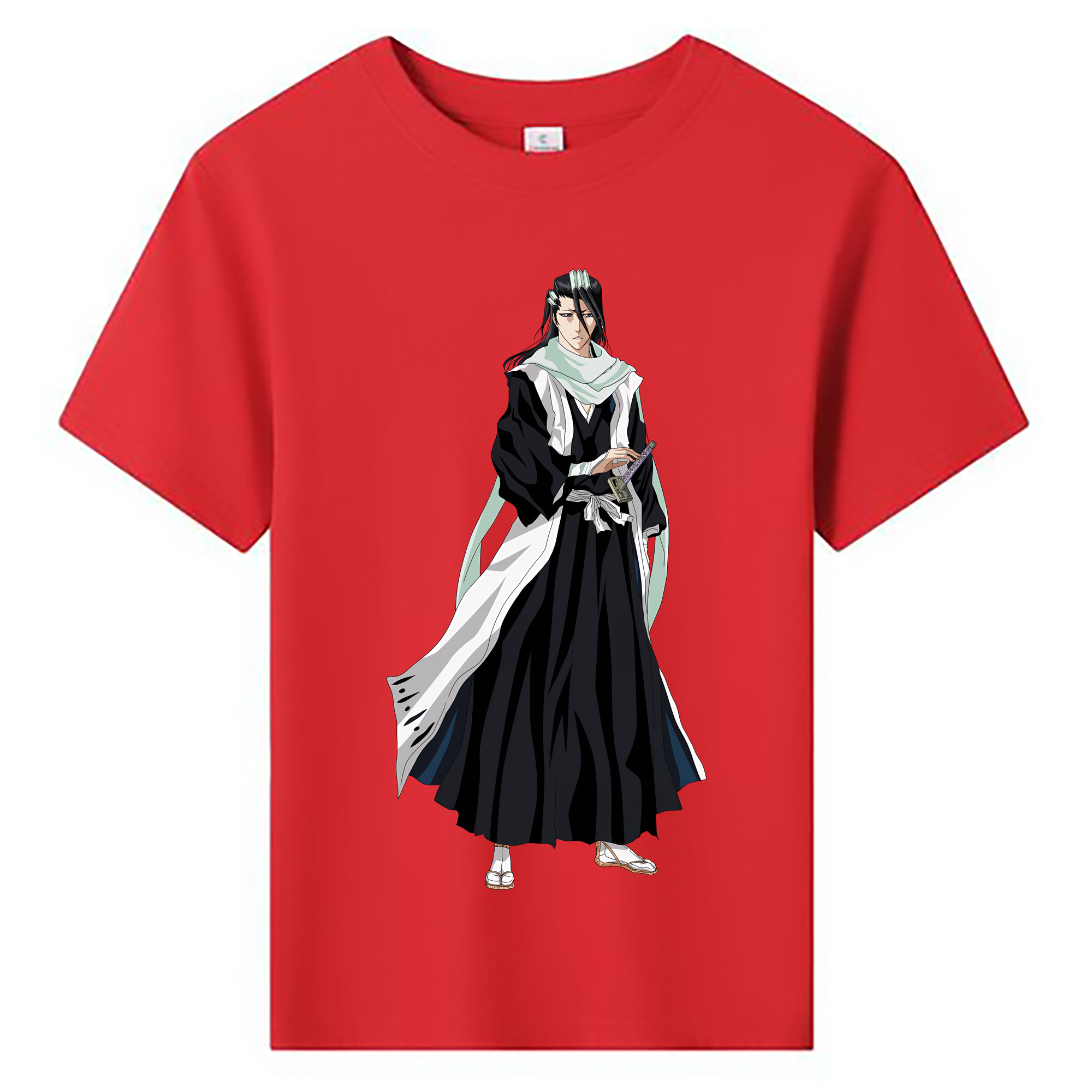 （画像用） ブリーチ くちき びゃくや BLEACH Kuchiki Byakuya 綿100％キッズTシャツ（フロントプリント）