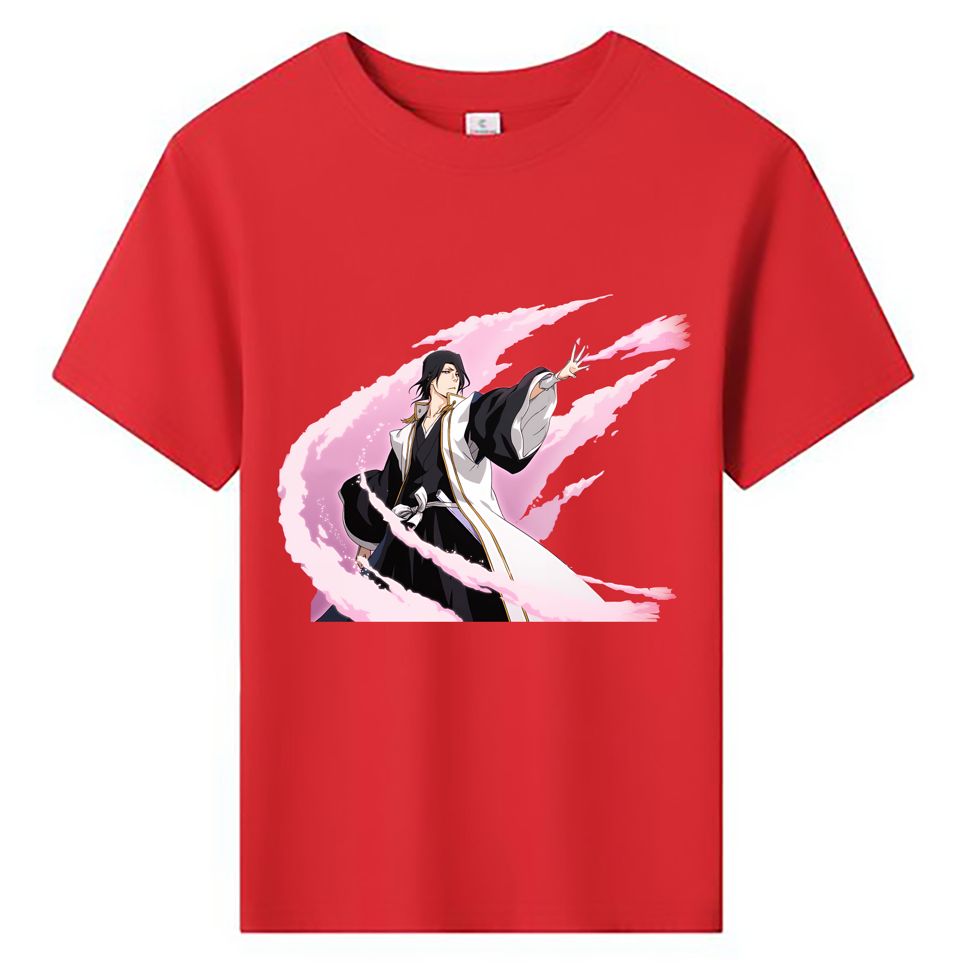 （画像用） ブリーチ くちき びゃくや BLEACH Kuchiki Byakuya 綿100％キッズTシャツ（フロントプリント）