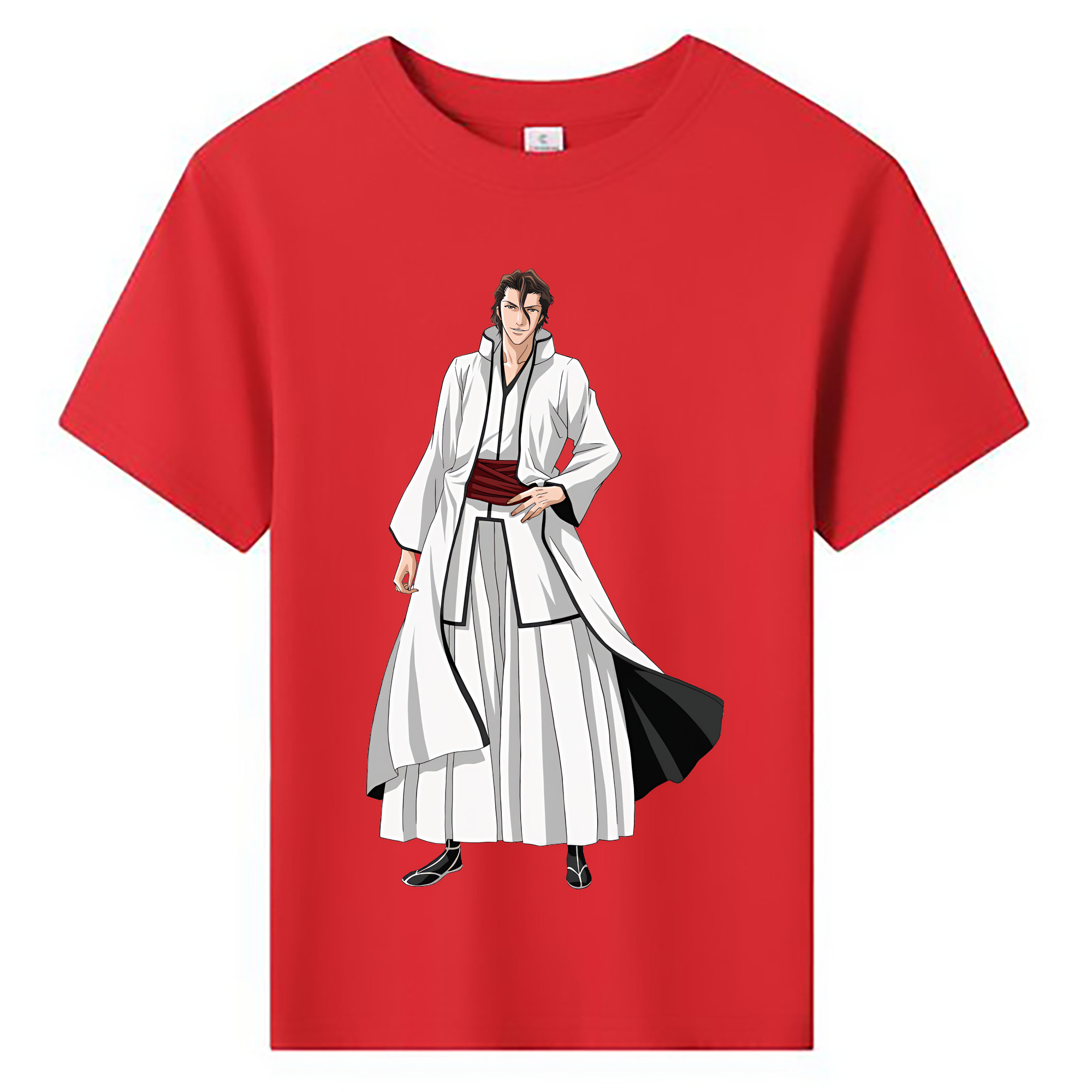 （画像用） ブリーチ 藍染 惣右介（あいぜん そうすけ） BLEACH Aizen Sousuke 綿100％キッズTシャツ（フロントプリント）