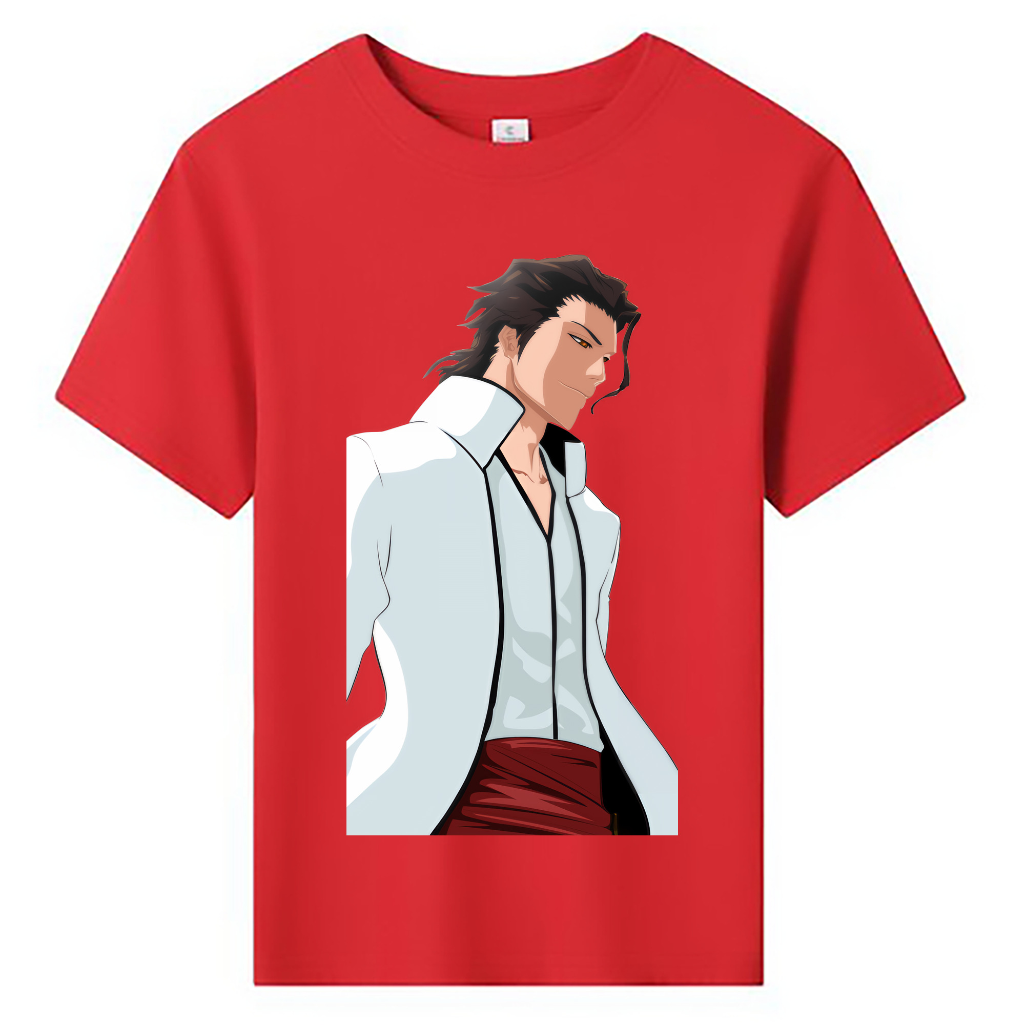 （画像用） ブリーチ 藍染 惣右介（あいぜん そうすけ） BLEACH Aizen Sousuke 綿100％キッズTシャツ（フロントプリント）