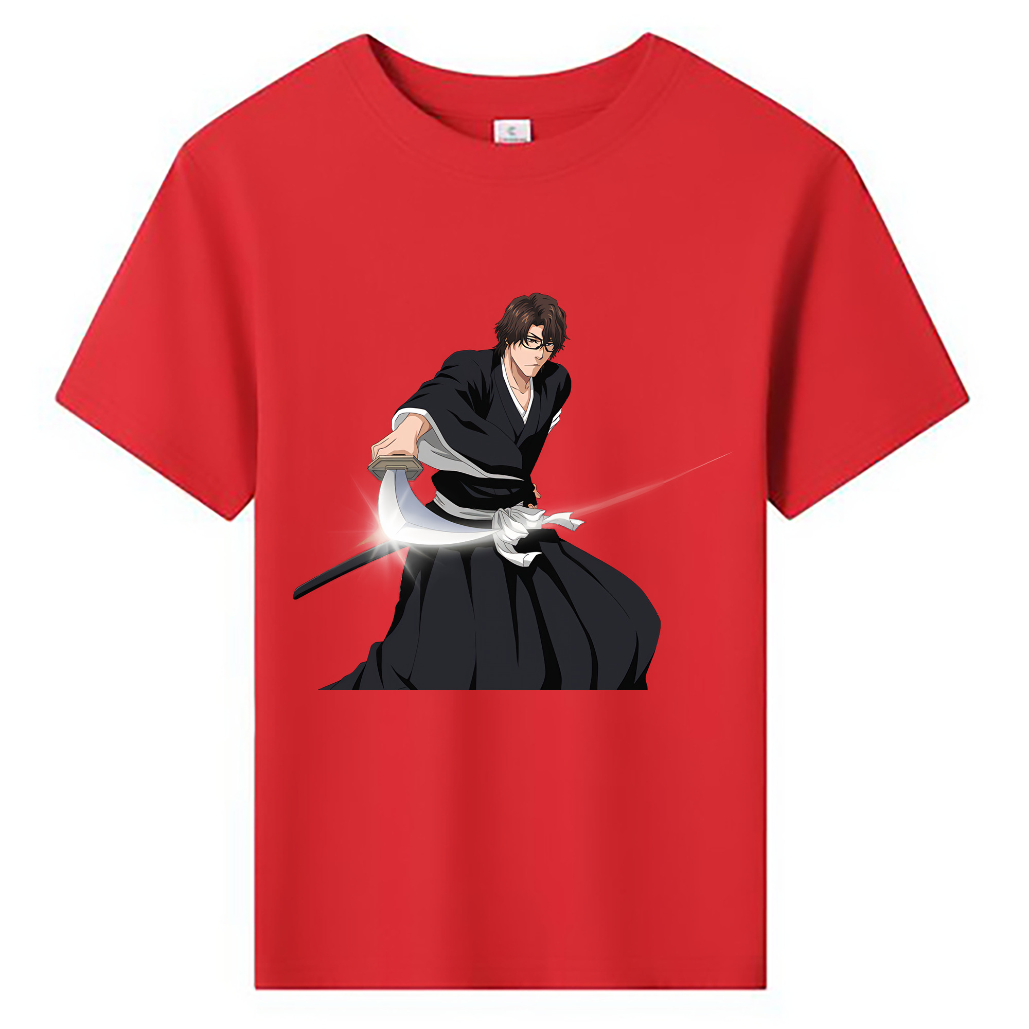 （画像用） ブリーチ 藍染 惣右介（あいぜん そうすけ） BLEACH Aizen Sousuke 綿100％キッズTシャツ（フロントプリント）