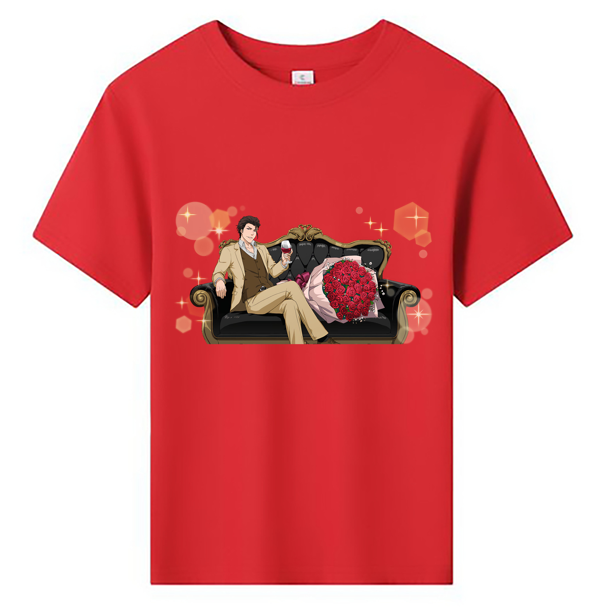 （画像用） ブリーチ 藍染 惣右介（あいぜん そうすけ） BLEACH Aizen Sousuke 綿100％キッズTシャツ（フロントプリント）