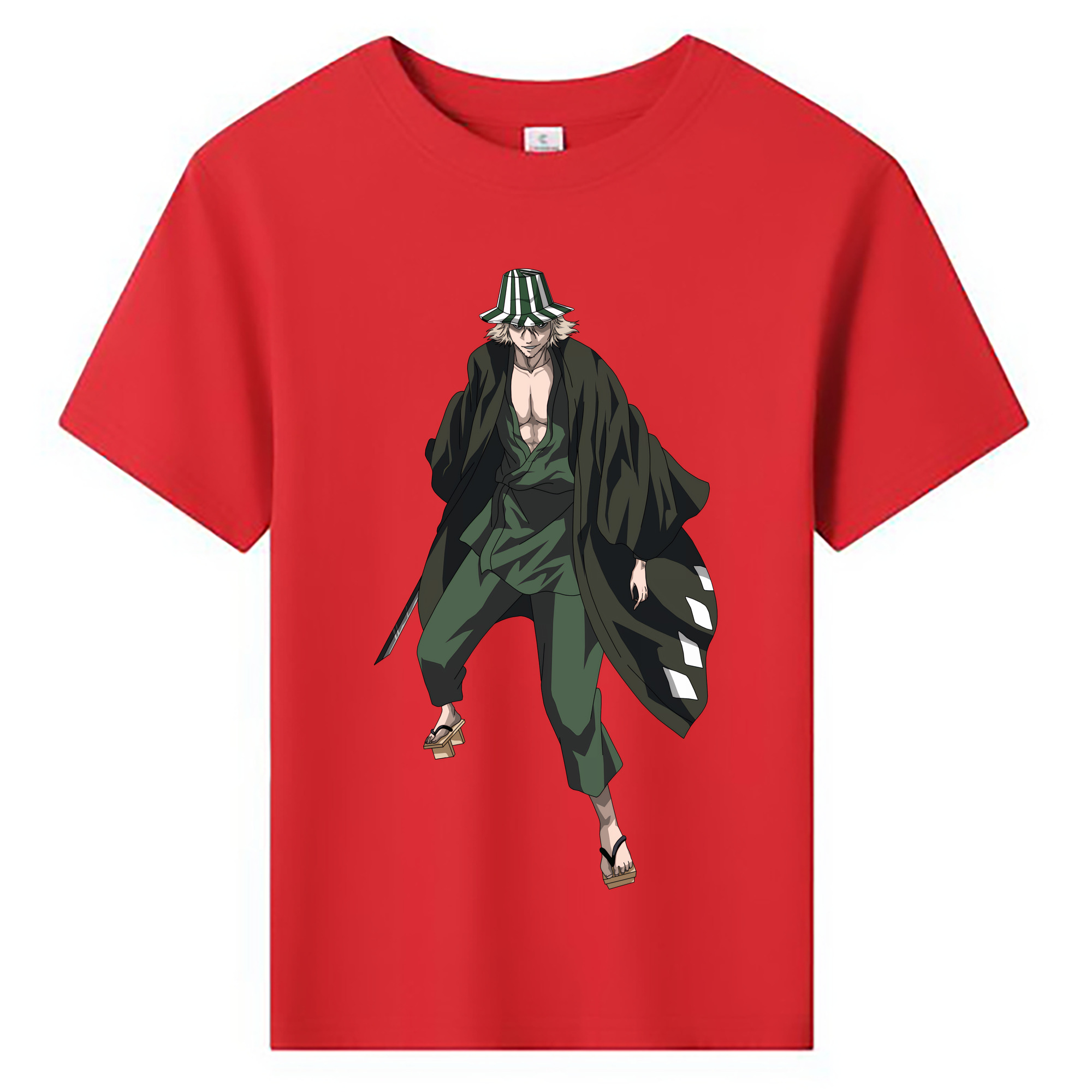 （画像用） "ブリーチ 浦原 喜助（うらはら きすけ） BLEACH Urahara Kisuke " 綿100％キッズTシャツ（フロントプリント）