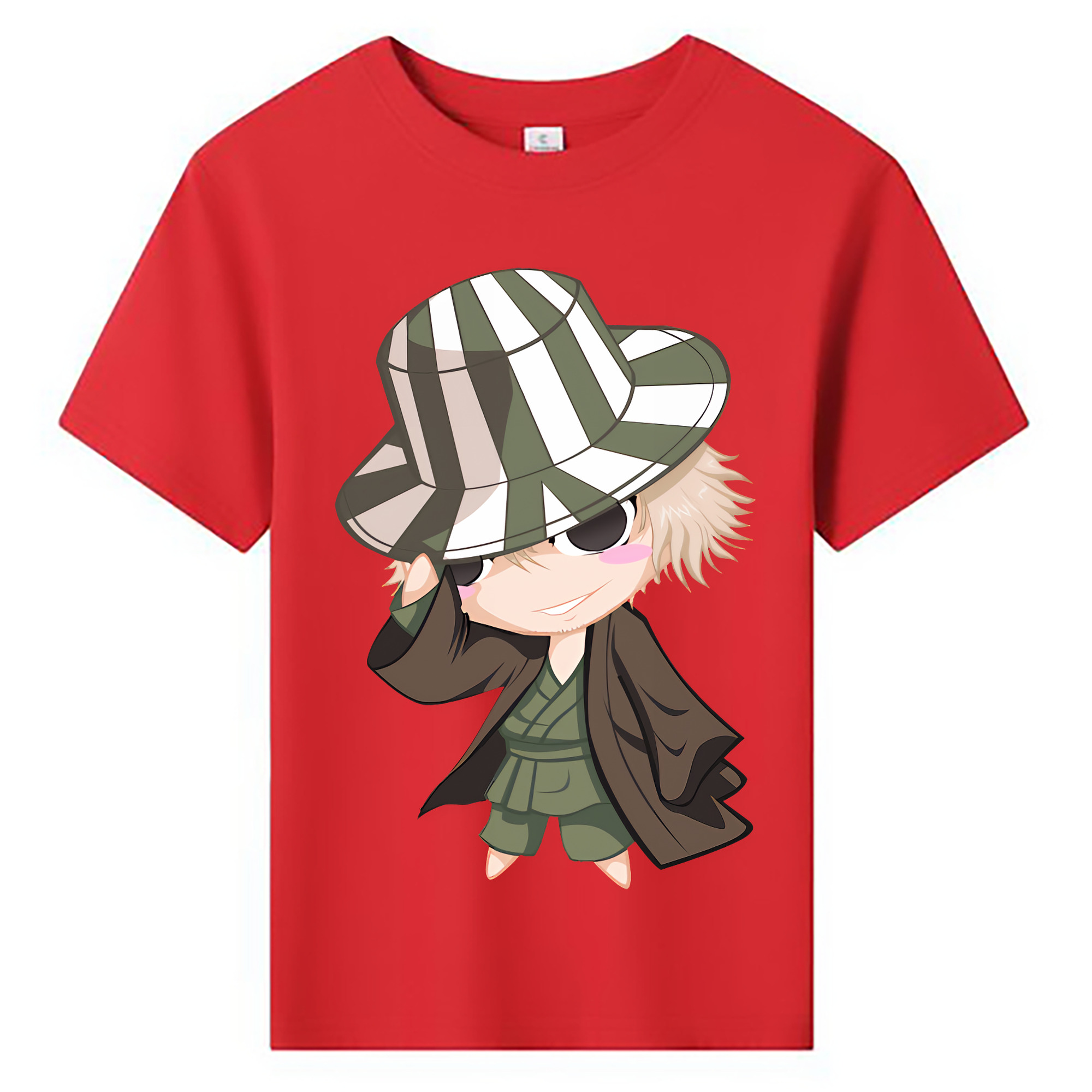 （画像用） "ブリーチ 浦原 喜助（うらはら きすけ） BLEACH Urahara Kisuke " 綿100％キッズTシャツ（フロントプリント）