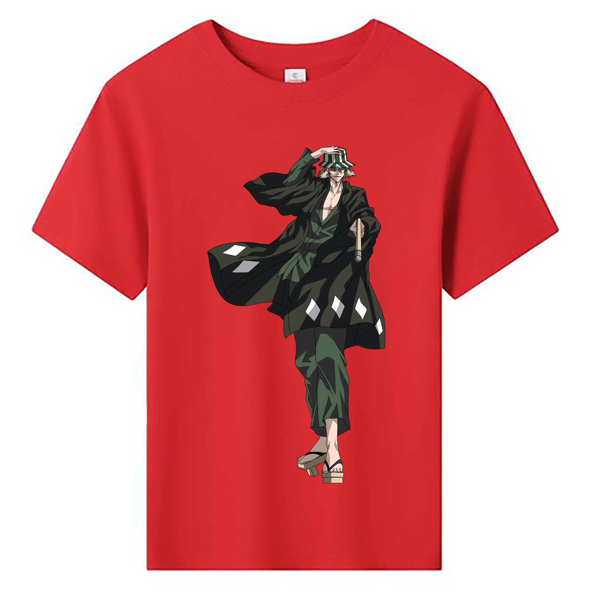 （画像用） "ブリーチ 浦原 喜助（うらはら きすけ） BLEACH Urahara Kisuke " 綿100％キッズTシャツ（フロントプリント）