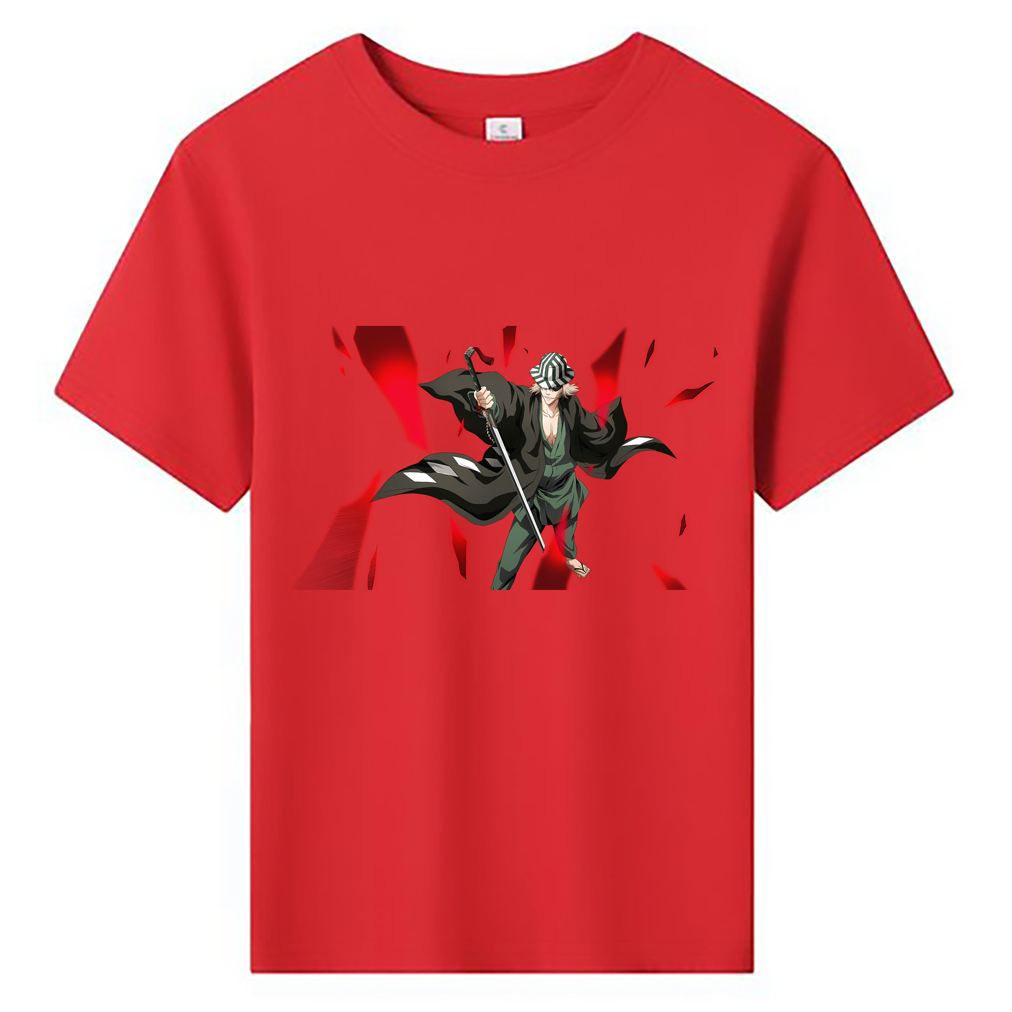 （画像用） "ブリーチ 浦原 喜助（うらはら きすけ） BLEACH Urahara Kisuke " 綿100％キッズTシャツ（フロントプリント）