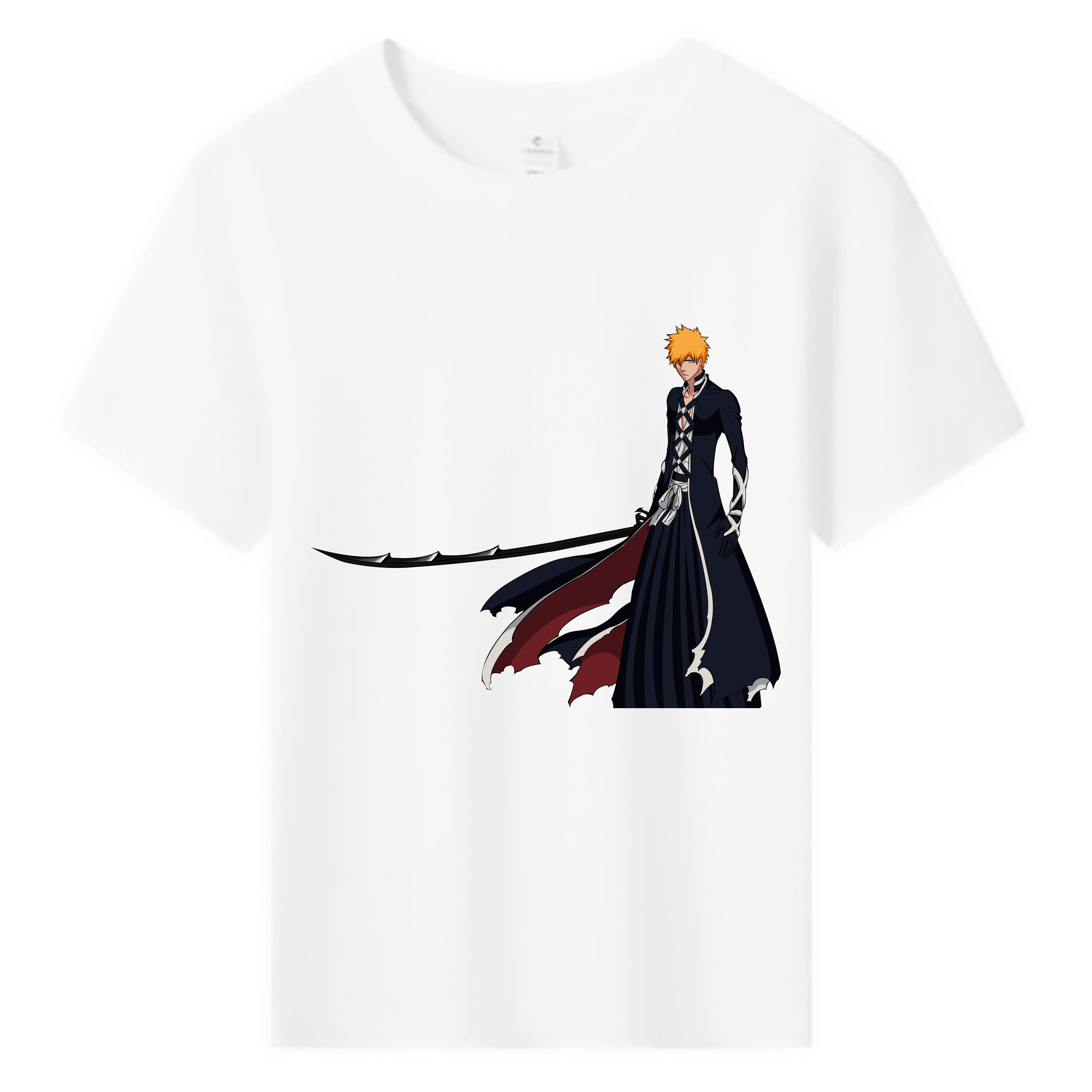 （画像用） ブリーチ 黒崎一護（くろさき いちご）BLEACH Kurosaki Ichigo 綿100％キッズTシャツ（フロントプリント）