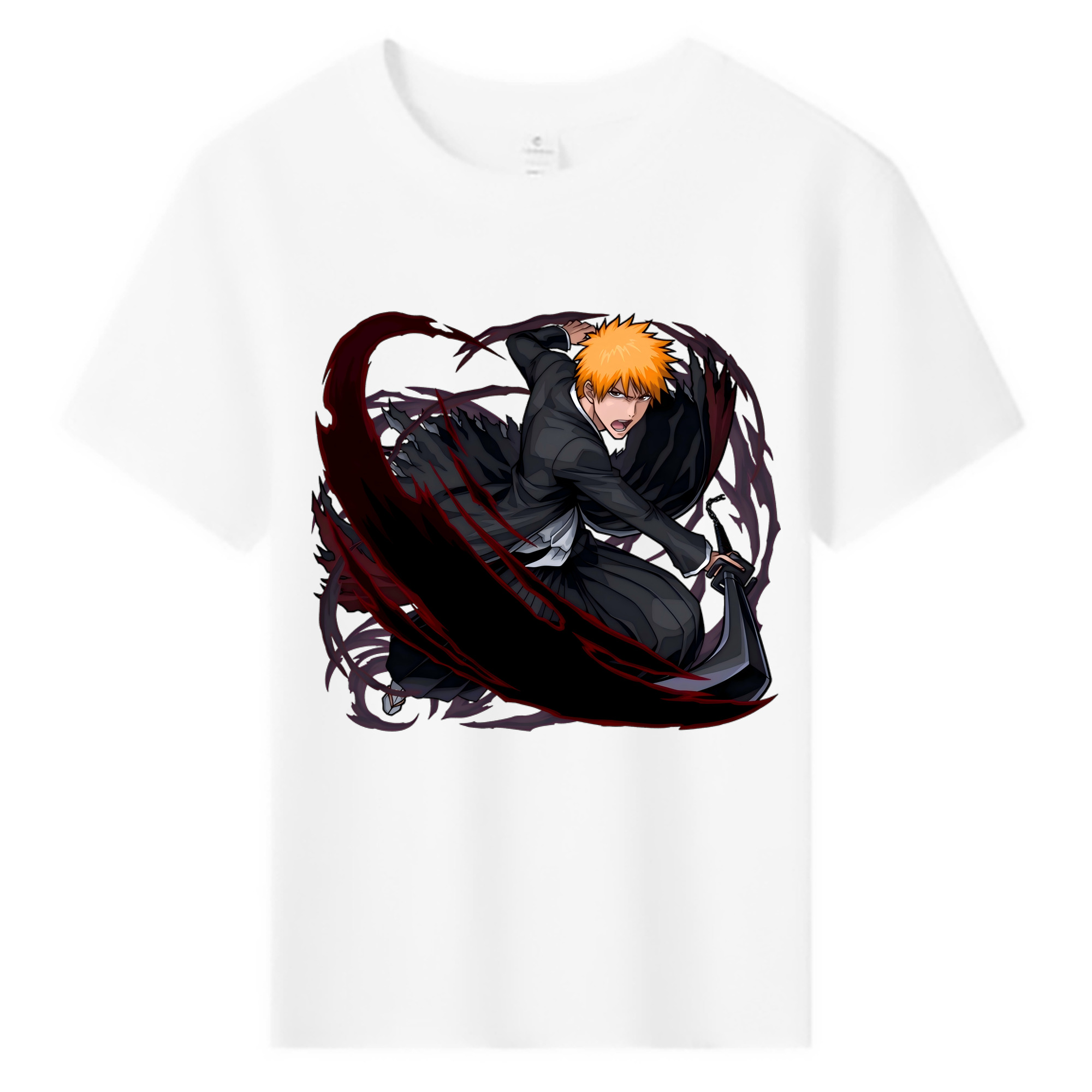 （画像用） ブリーチ 黒崎一護（くろさき いちご）BLEACH Kurosaki Ichigo 綿100％キッズTシャツ（フロントプリント）