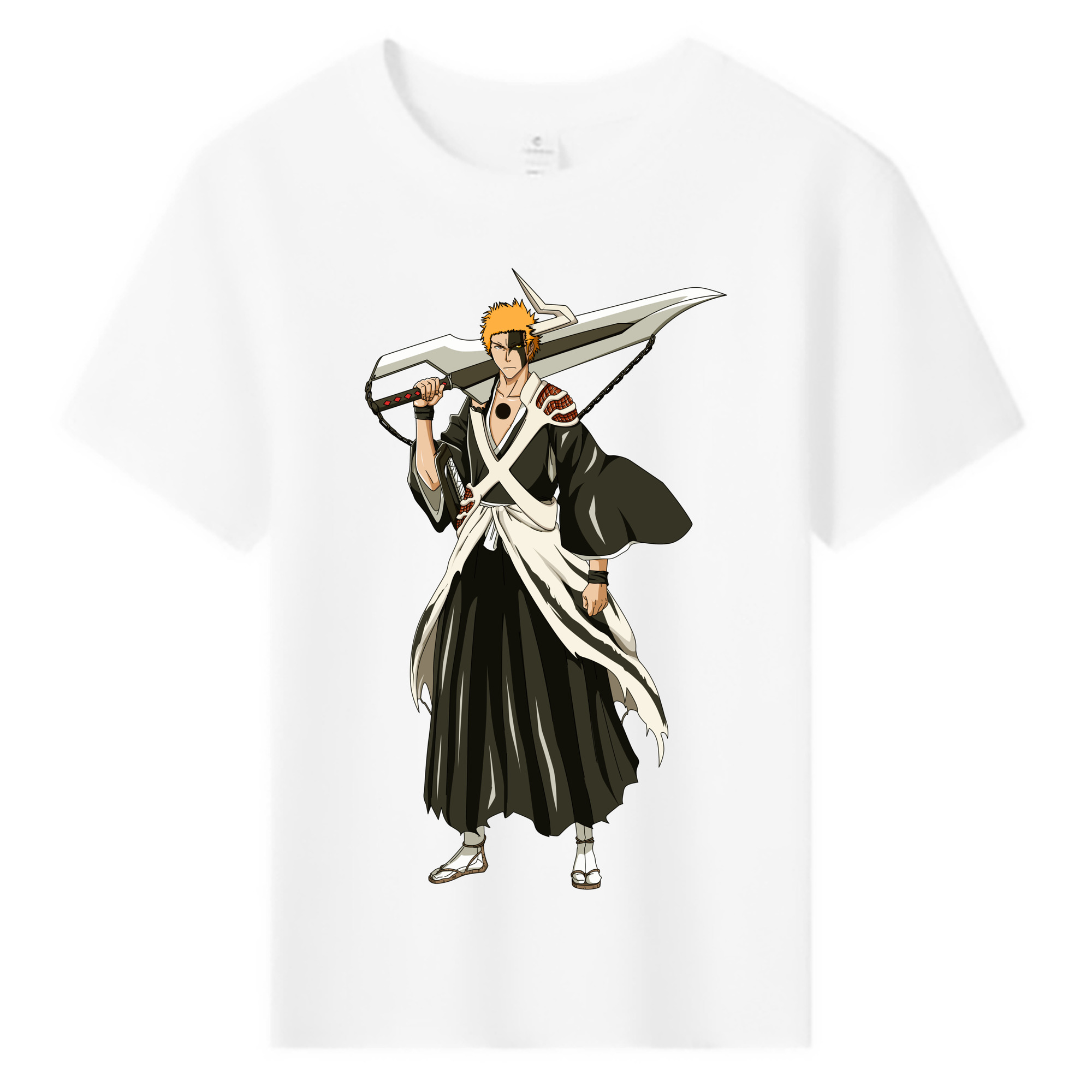 （画像用） ブリーチ 黒崎一護（くろさき いちご）BLEACH Kurosaki Ichigo 綿100％キッズTシャツ（フロントプリント）