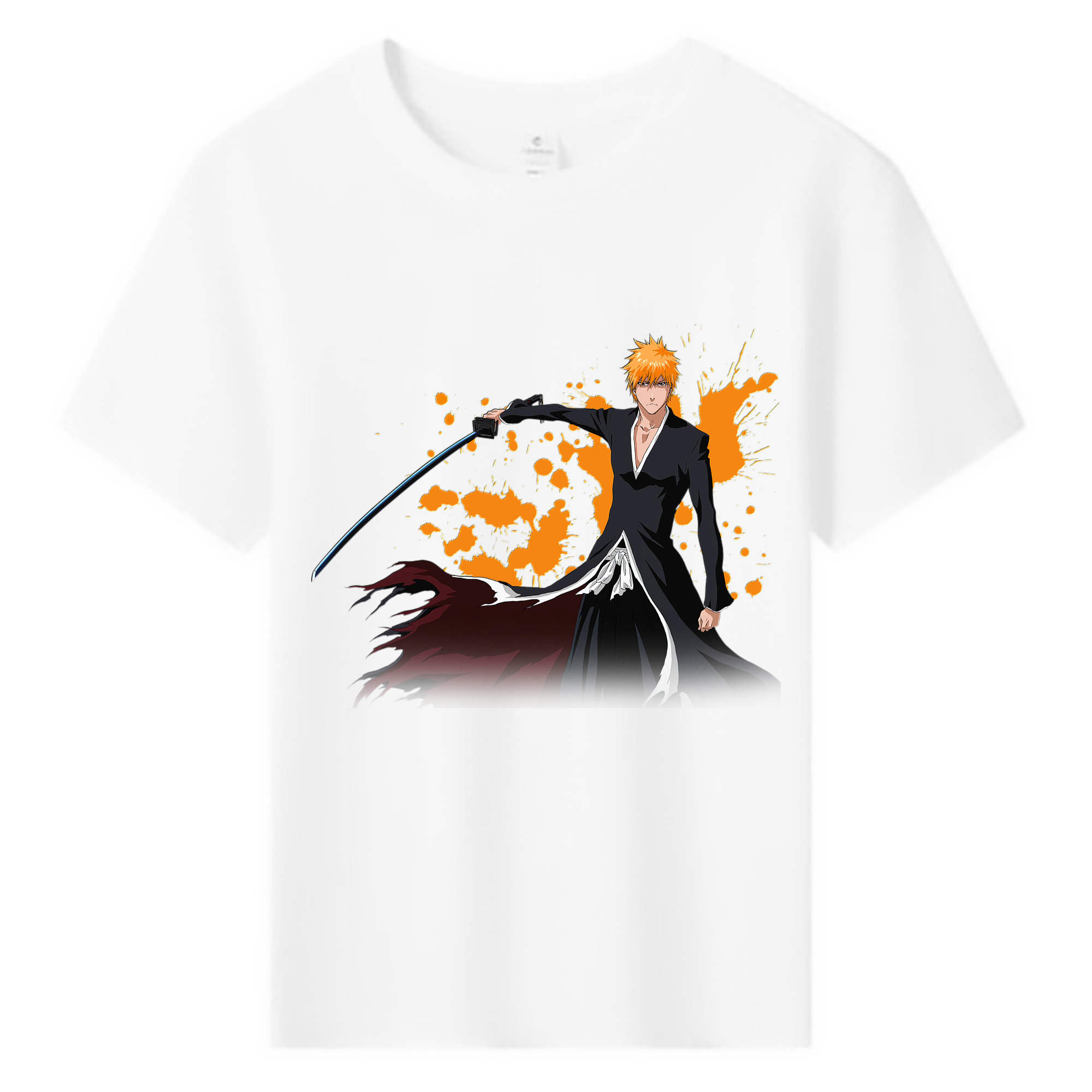 （画像用） ブリーチ 黒崎一護（くろさき いちご）BLEACH Kurosaki Ichigo 綿100％キッズTシャツ（フロントプリント）