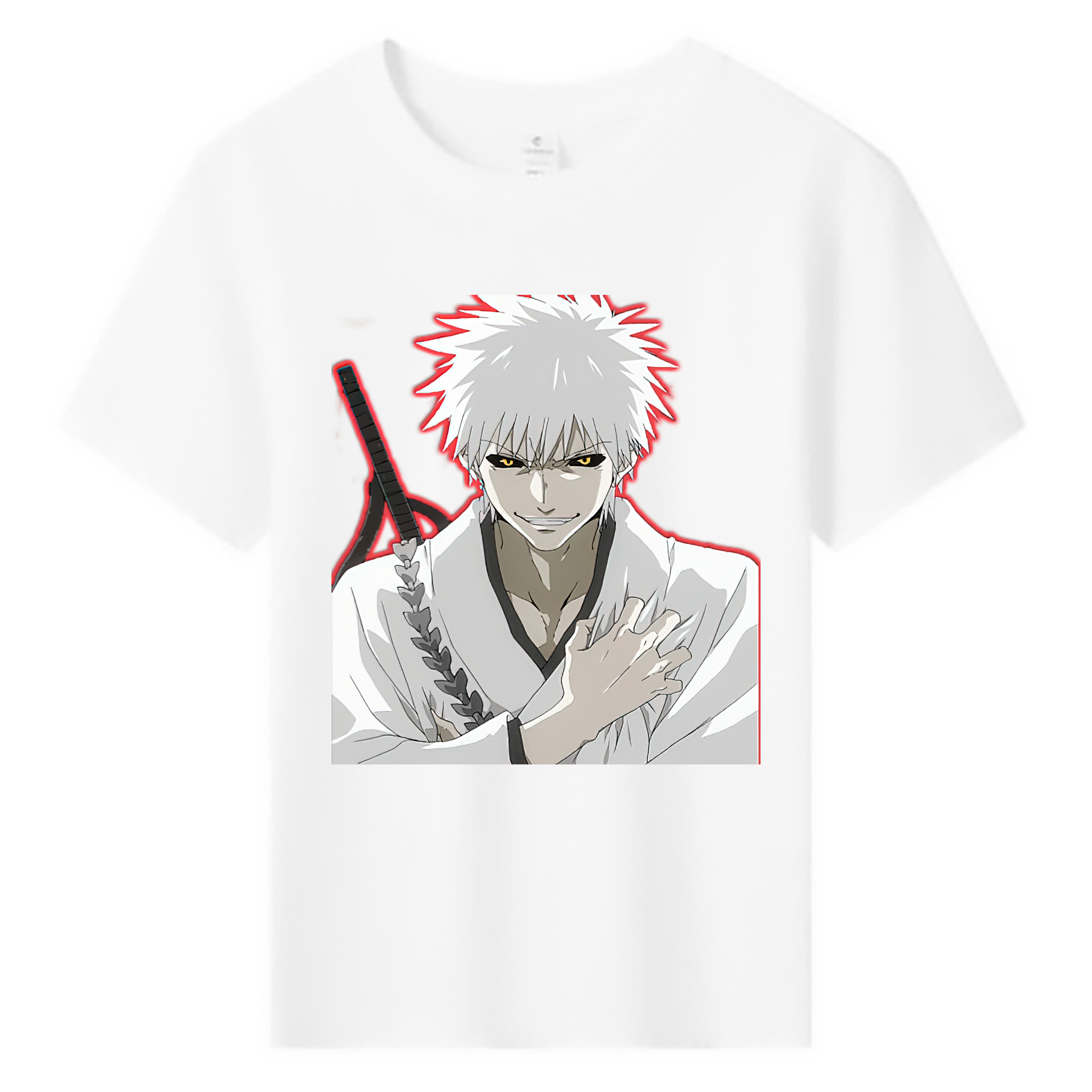 （画像用） ブリーチ 黒崎一護（くろさき いちご）BLEACH Kurosaki Ichigo 綿100％キッズTシャツ（フロントプリント）