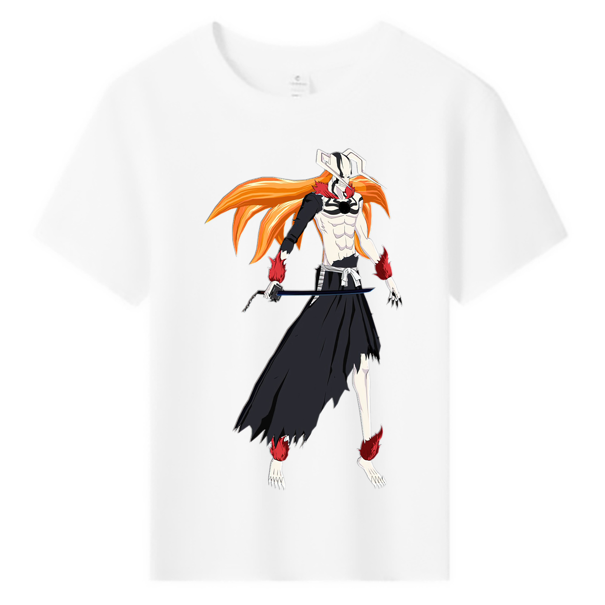 （画像用） ブリーチ 黒崎一護（くろさき いちご）BLEACH Kurosaki Ichigo 綿100％キッズTシャツ（フロントプリント）