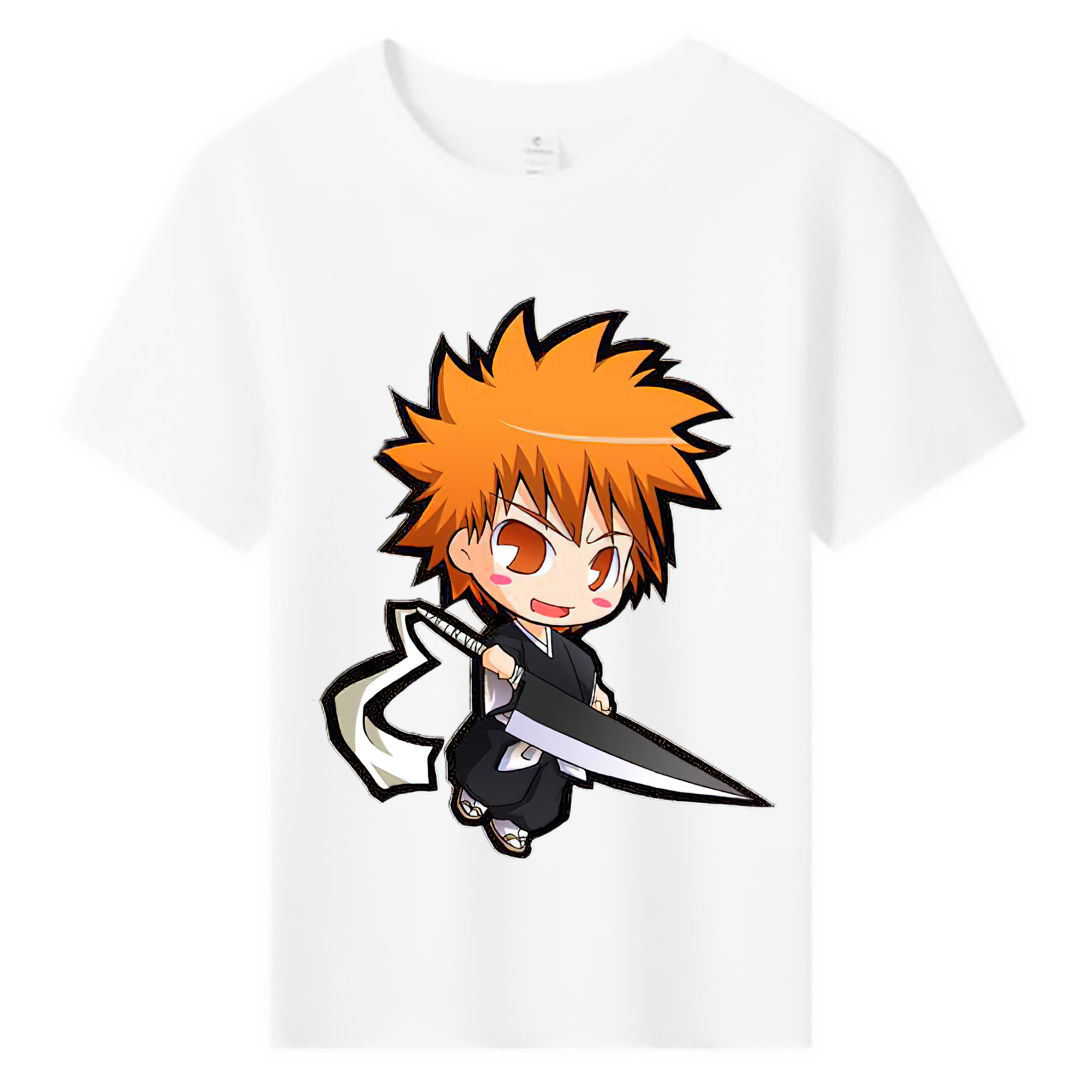 （画像用） ブリーチ 黒崎一護（くろさき いちご）BLEACH Kurosaki Ichigo 綿100％キッズTシャツ（フロントプリント）