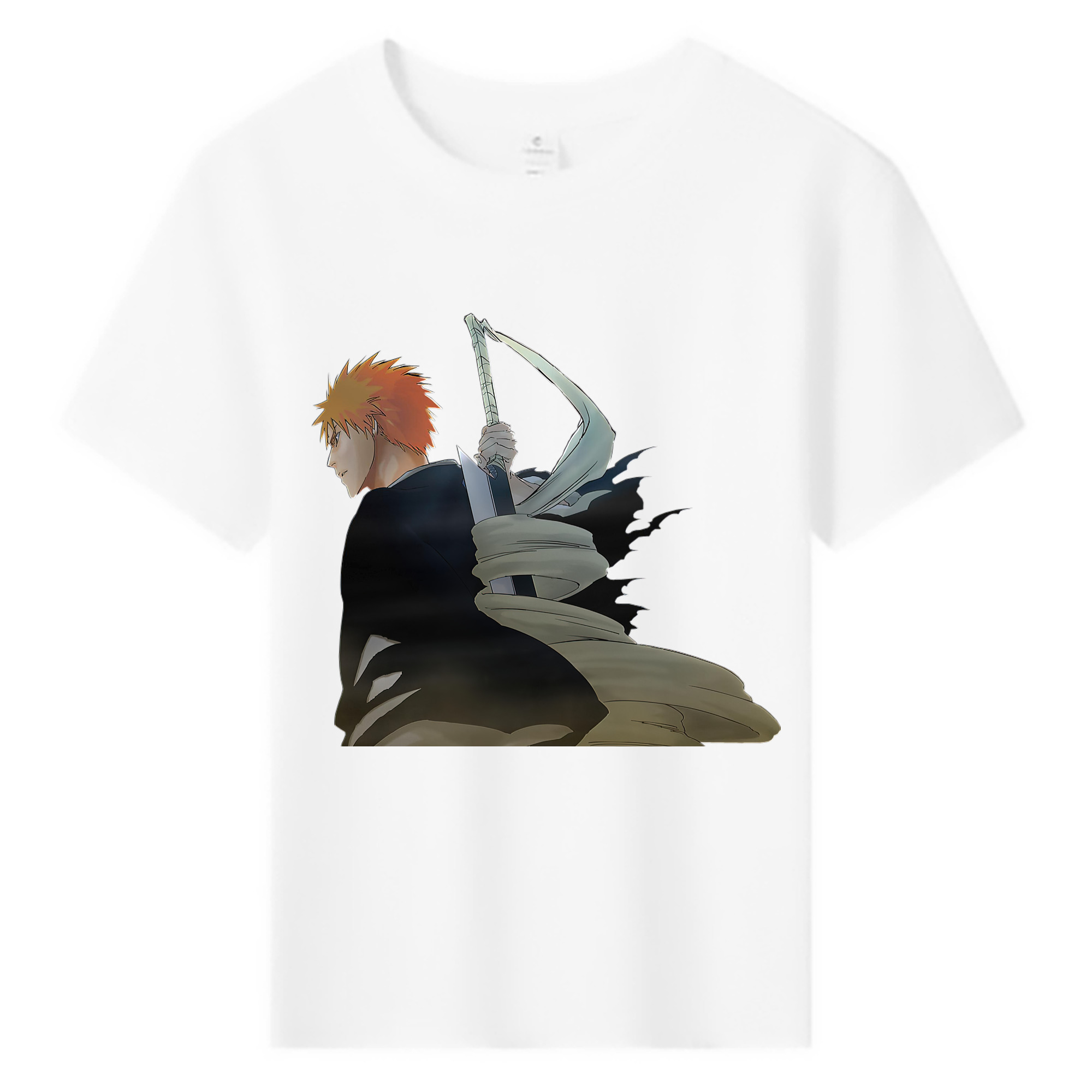 （画像用） ブリーチ 黒崎一護（くろさき いちご）BLEACH Kurosaki Ichigo 綿100％キッズTシャツ（フロントプリント）